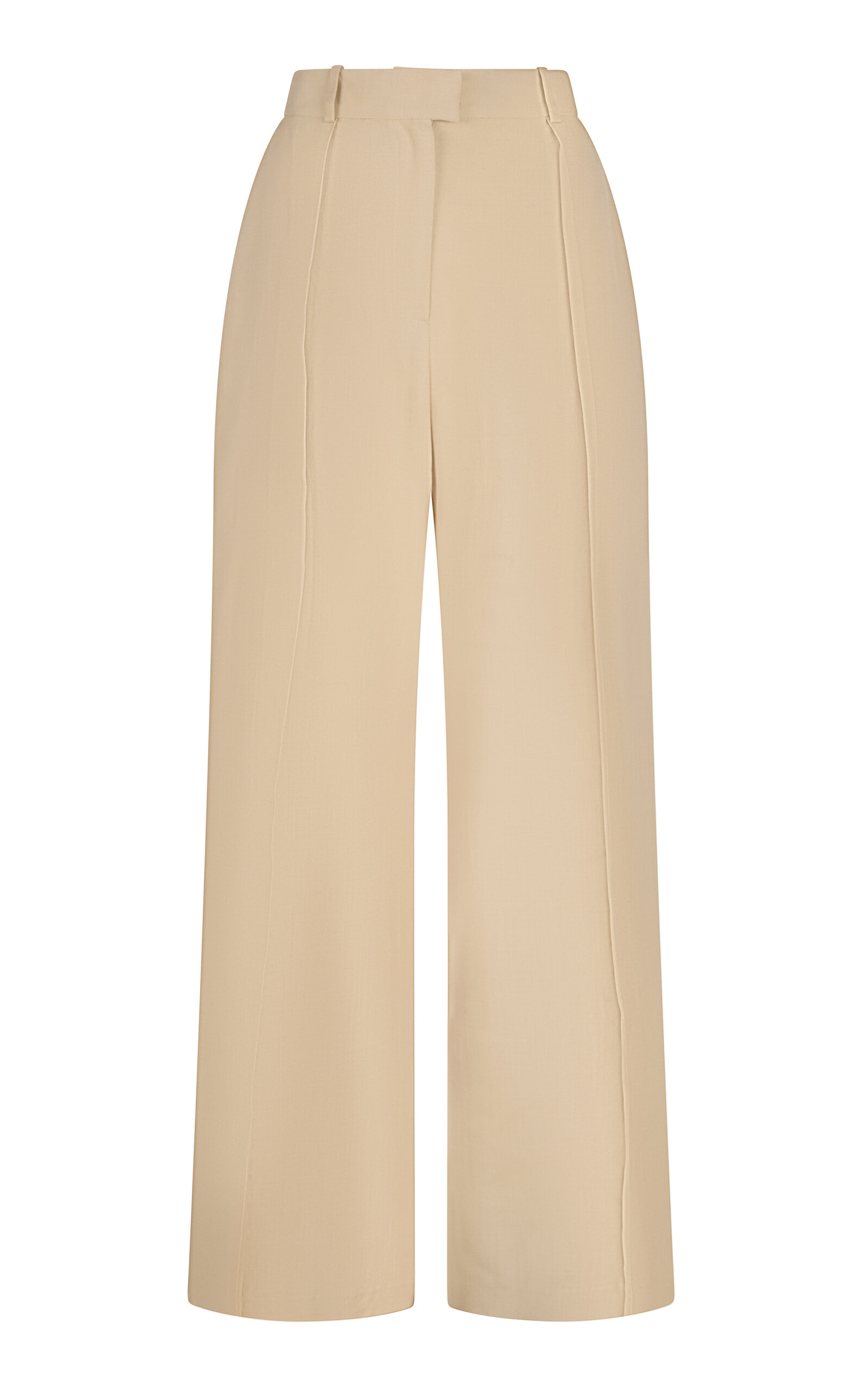 Martin Grant Silk High-Waisted Pleated Pants