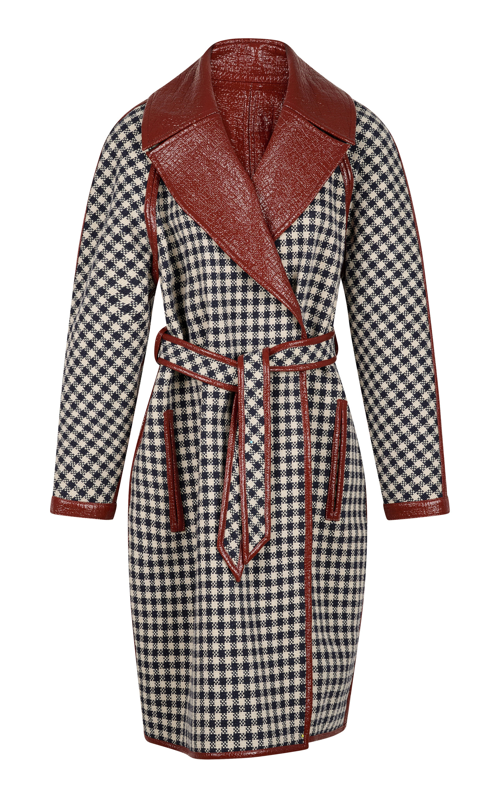 Martin Grant Reversible Waterproof Cotton-Linen Trench Coat