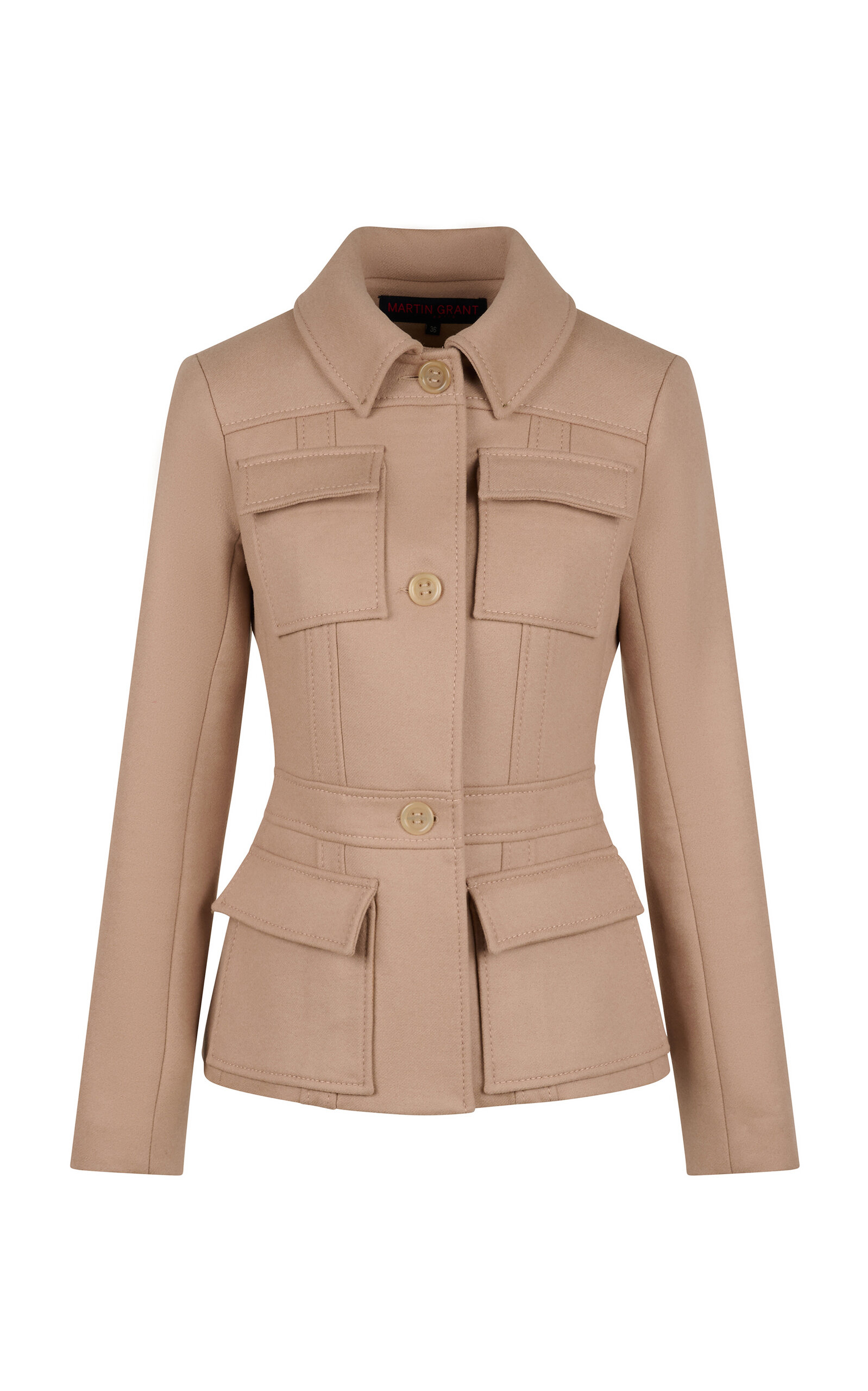 Martin Grant Wool-Blend Military Jacket