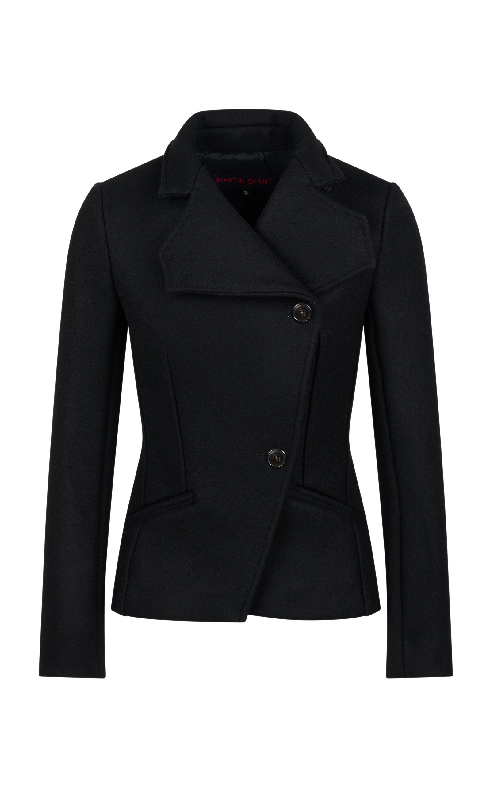 Martin Grant Wool-Blend Fitted Jacket