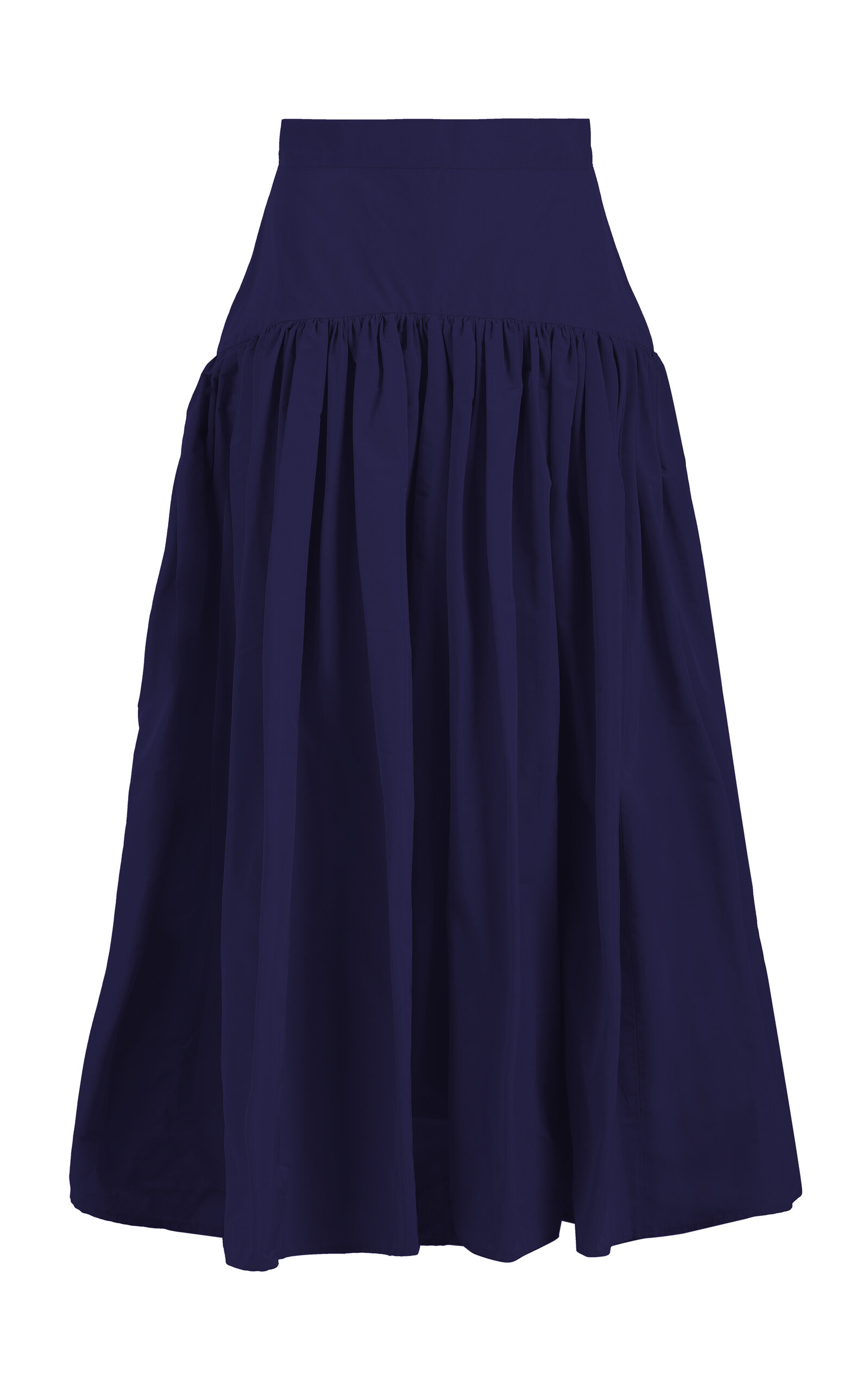 Martin Grant Drop-Waist Gathered Midi Skirt