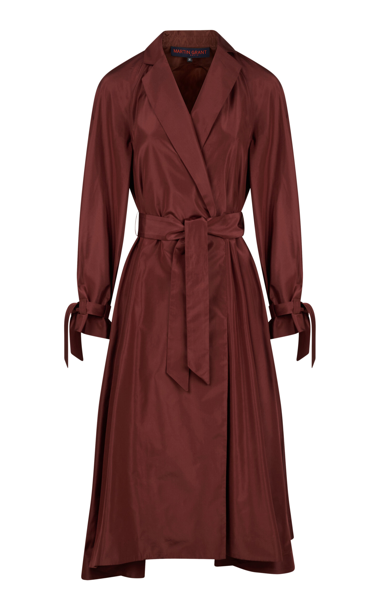 Martin Grant Silk Wrap Trench Dress