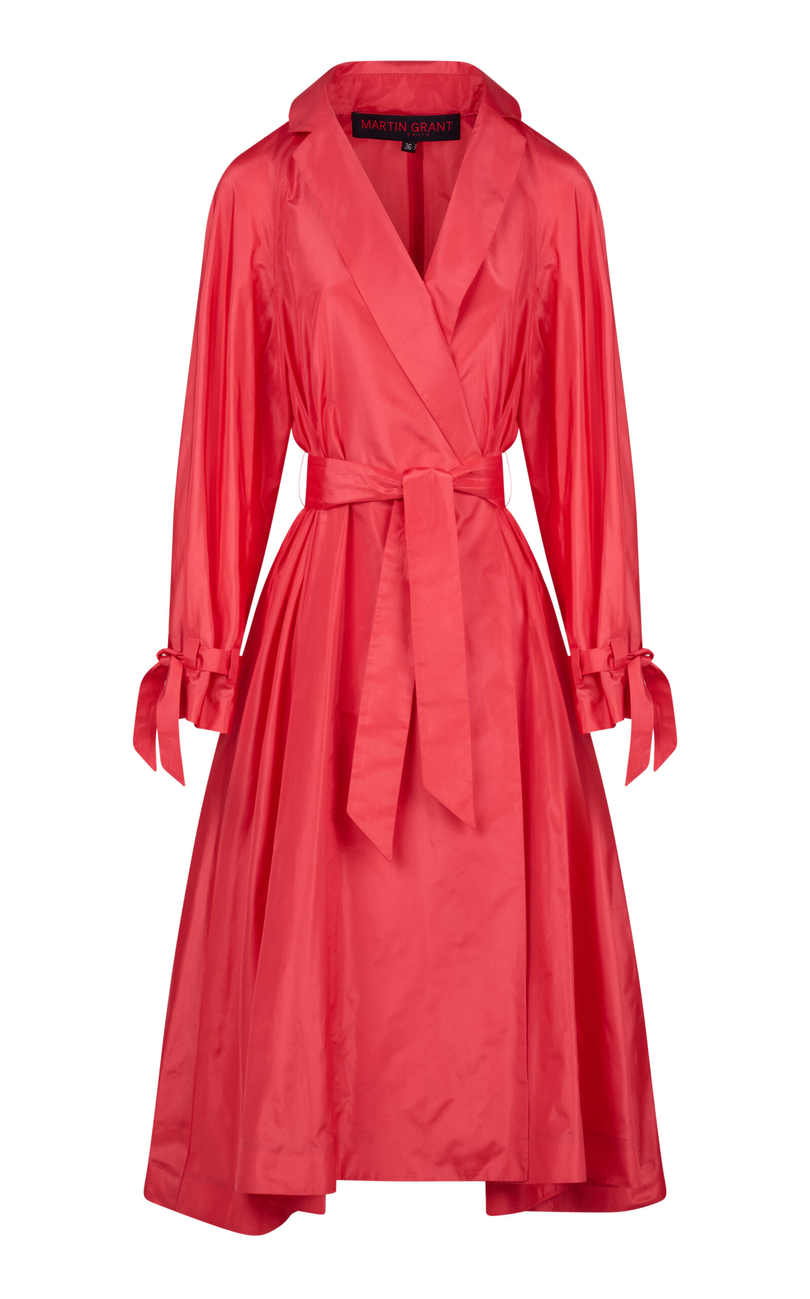 Martin Grant Silk Wrap Trench Dress