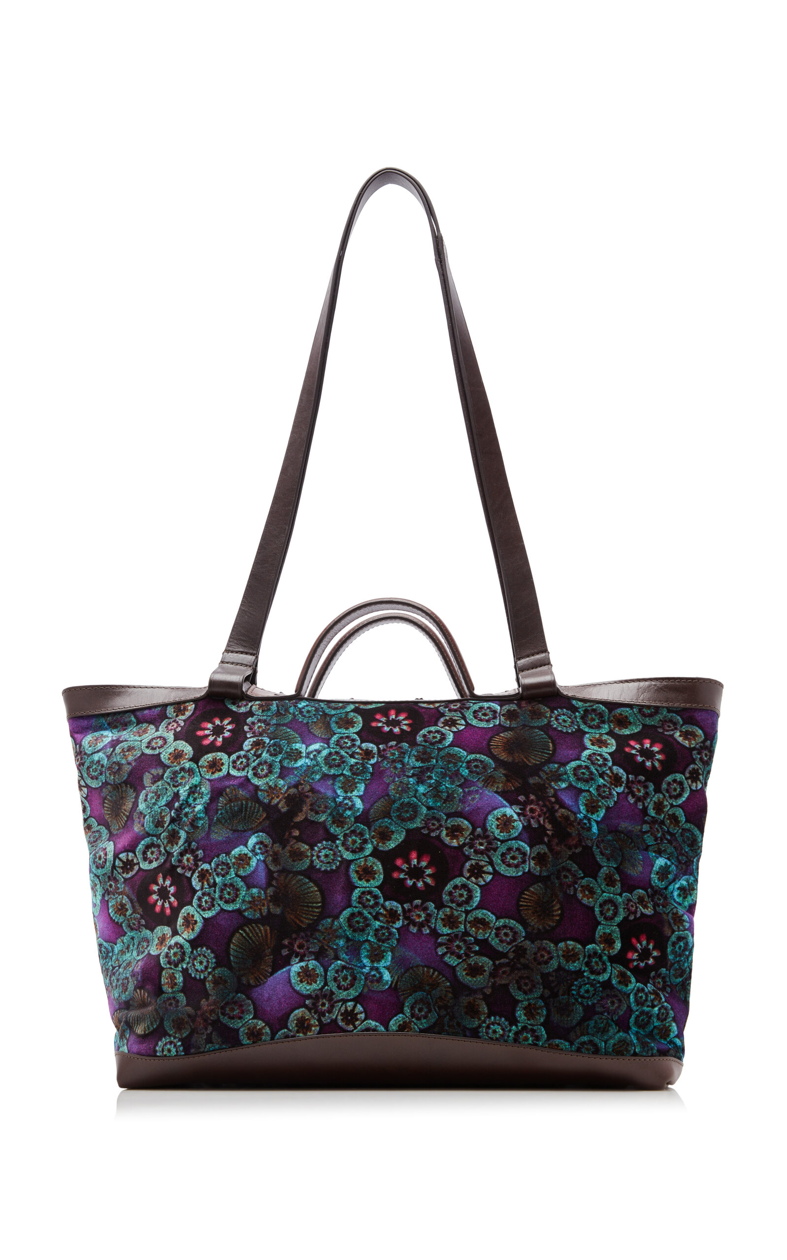 Dries Van Noten - Carter Embroidered Tote Bag - Purple - OS - Moda Operandi