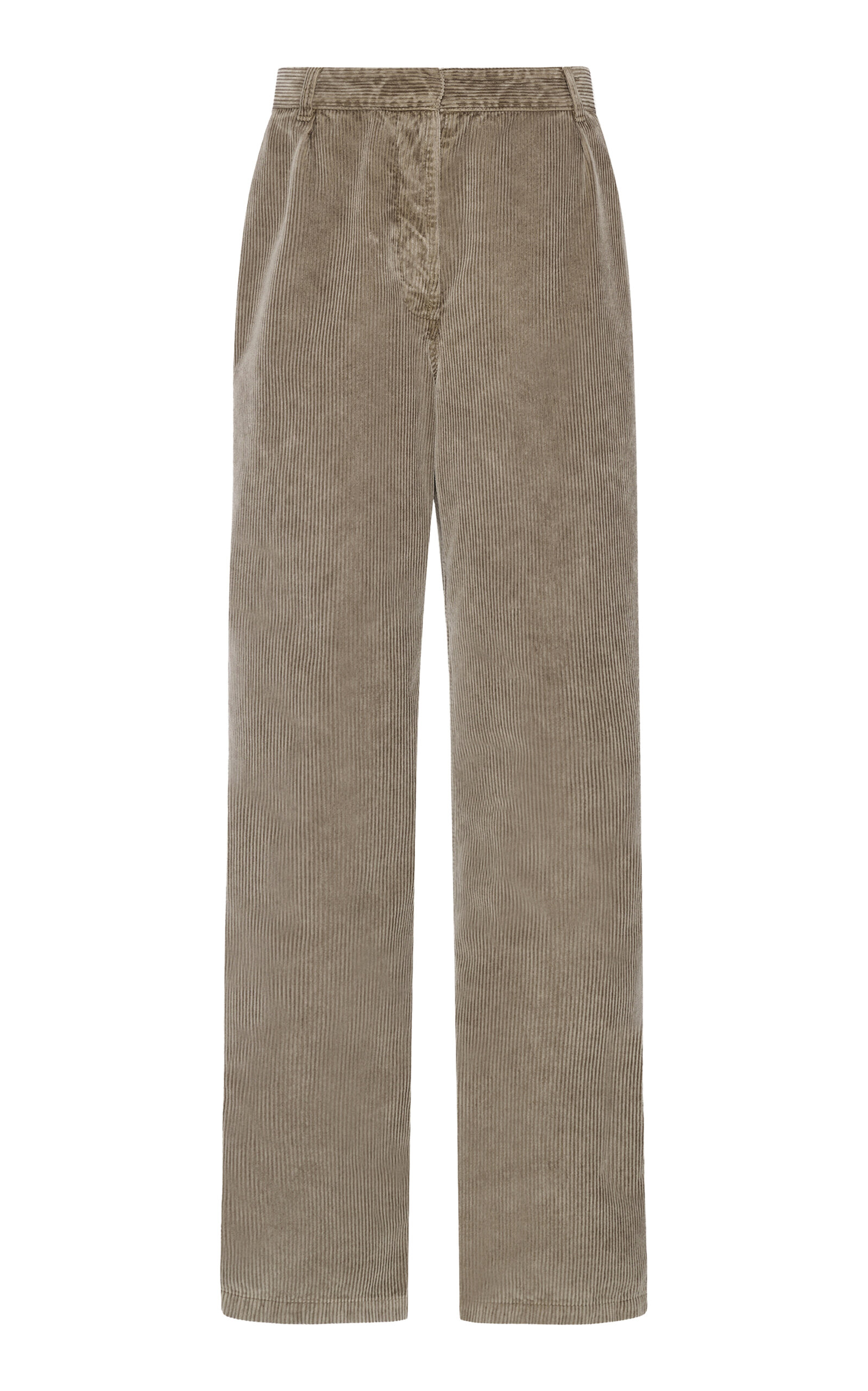 The Row Adler Cotton Corduroy Pants In Neutral