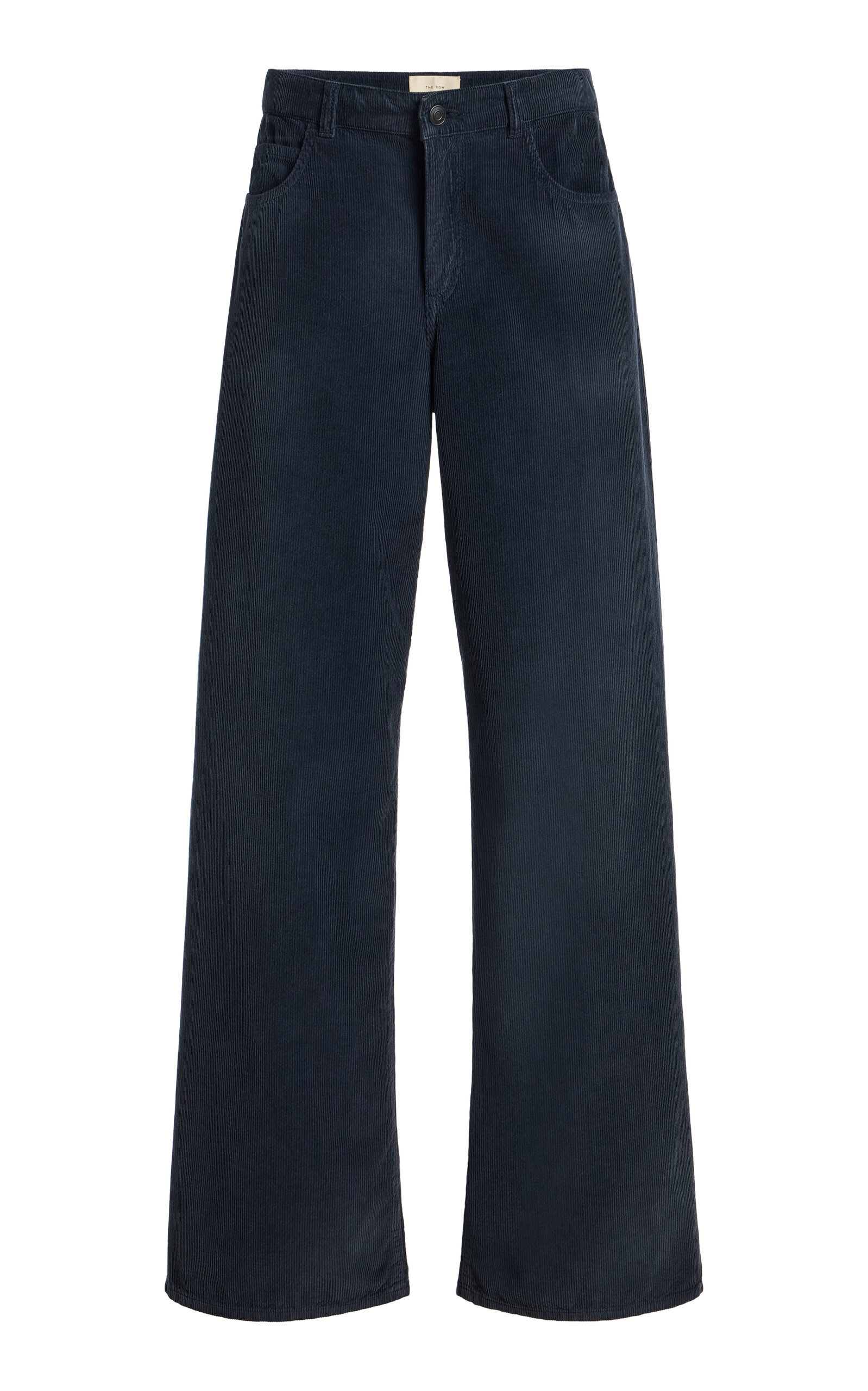 The Row Eglitta Cotton Corduroy Wide-leg Pants In Blue