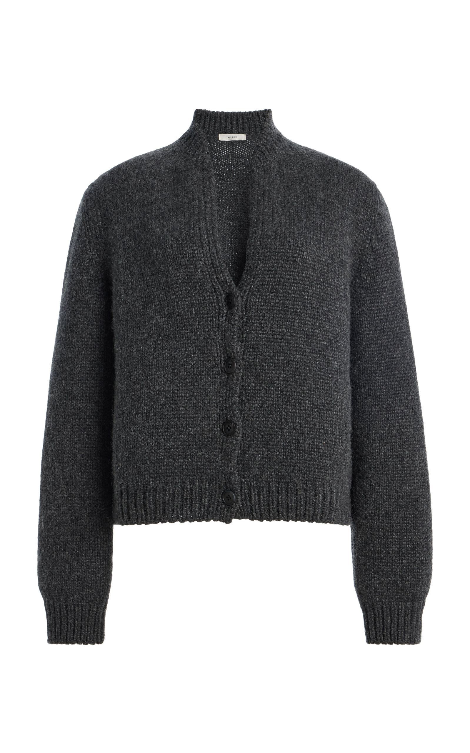 The Row Pynta Cashmere Cardigan In Grey