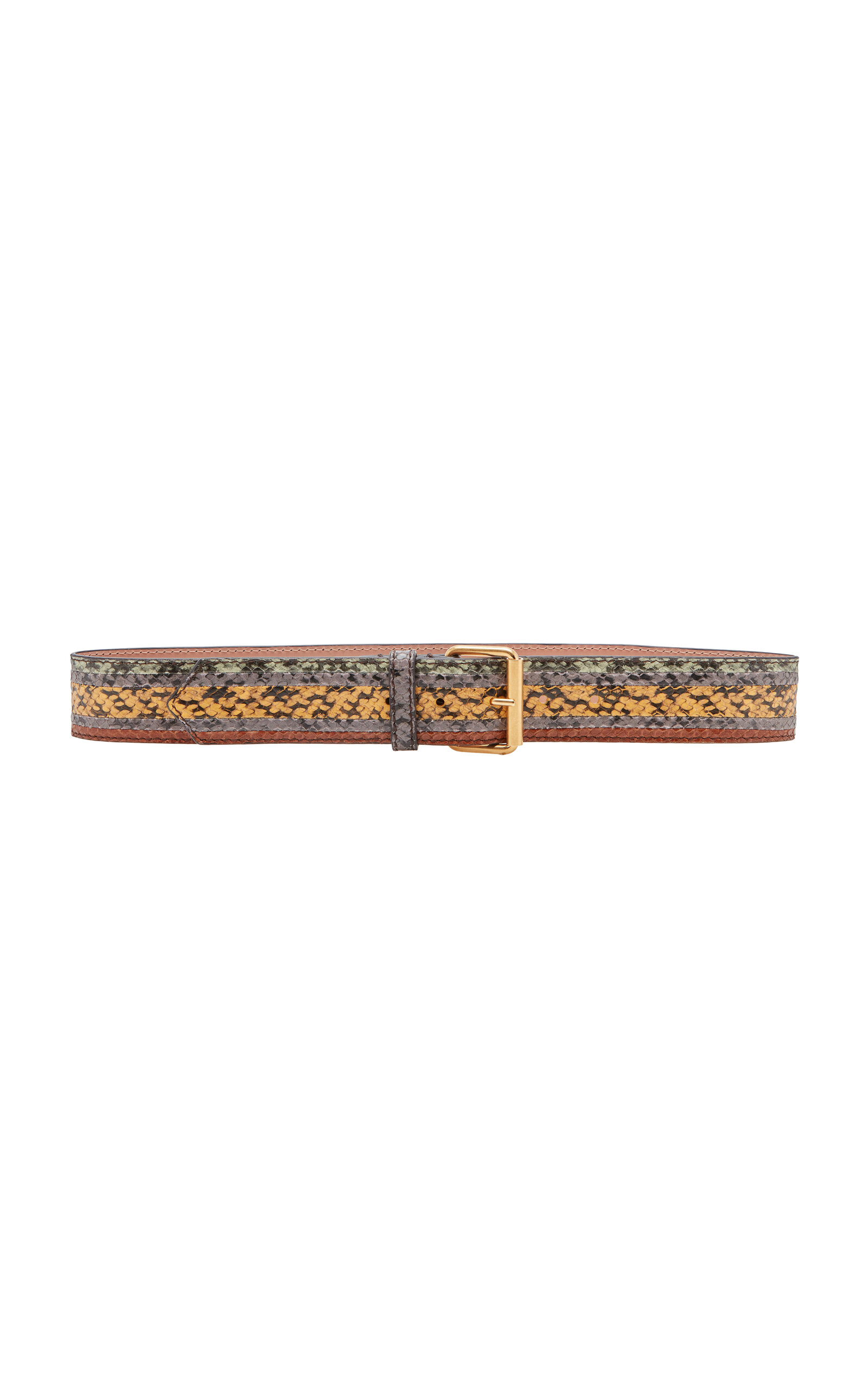 Dries Van Noten Snakeskin-Effect Leather Belt | Thumbnail 3
