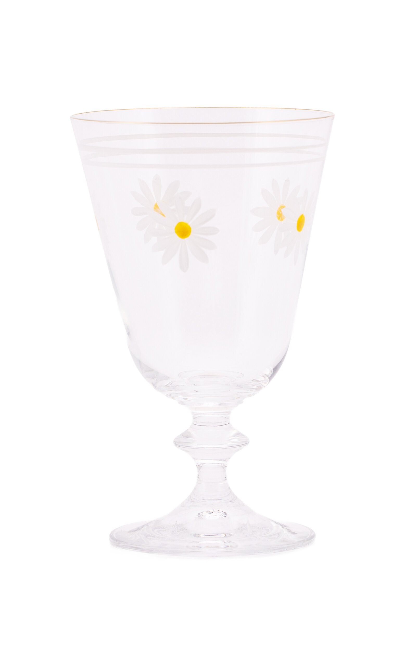 Esencial Hogar Daisy Stemmed Glass In Ivory - Ivory