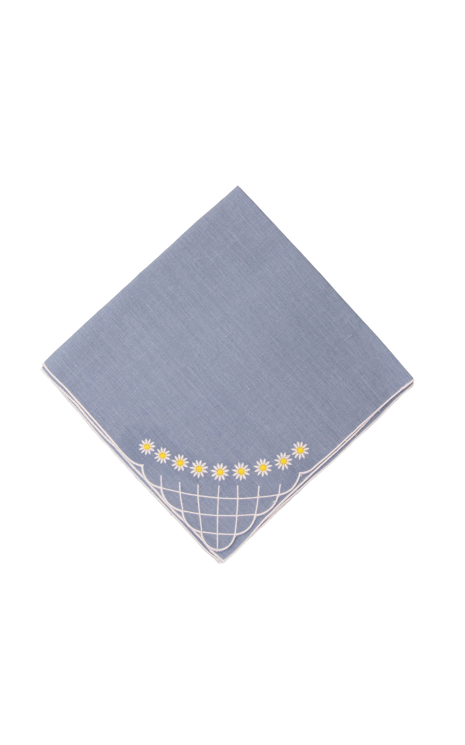 Esencial Hogar Daisy Dinner Napkin In Blue by Los Encajeros - Blue