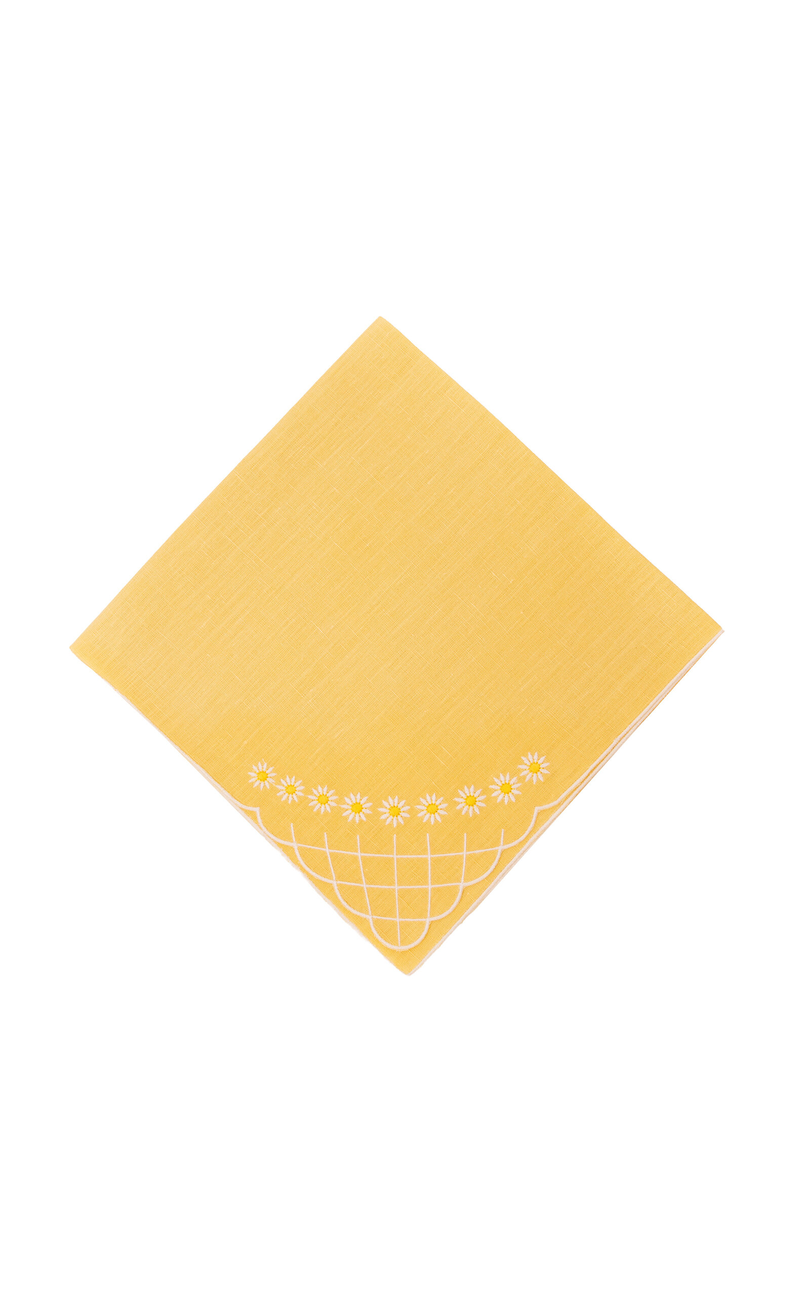 Esencial Hogar Daisy Dinner Napkin In Butter Yellow - Yellow