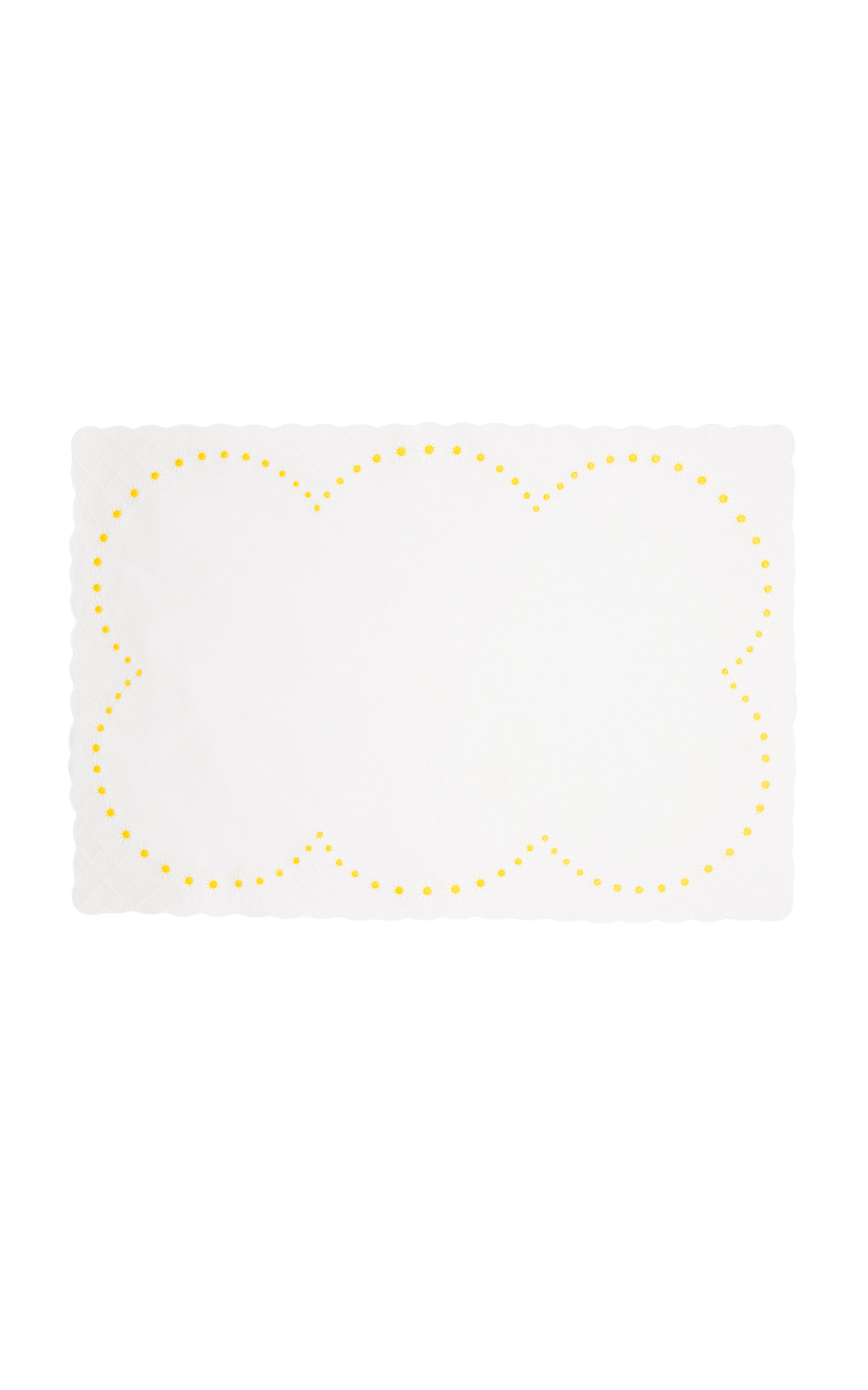Esencial Hogar Daisy Placemat In White by Los Encajeros - White