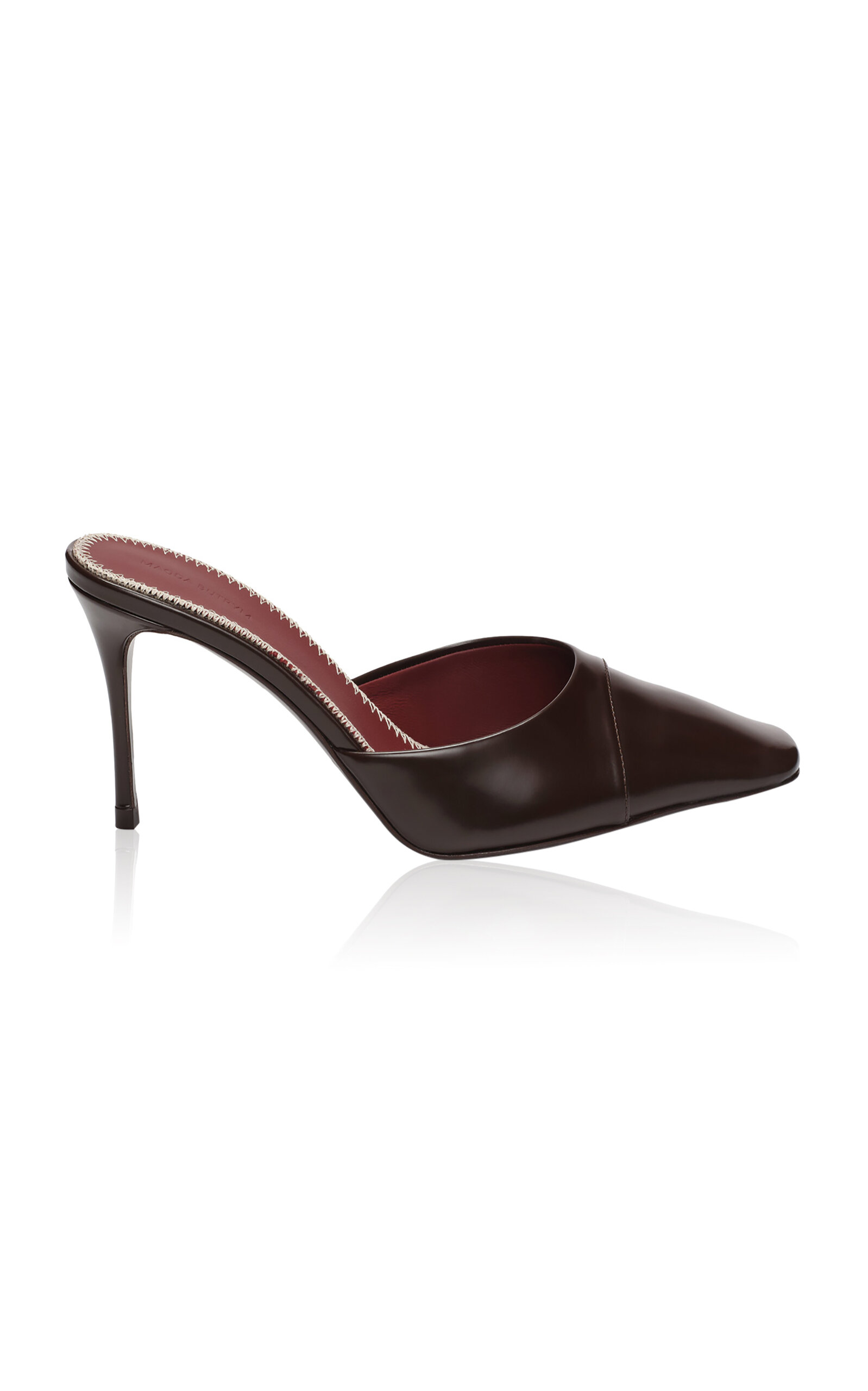 Magda Butrym Brown Leather Office Mules
