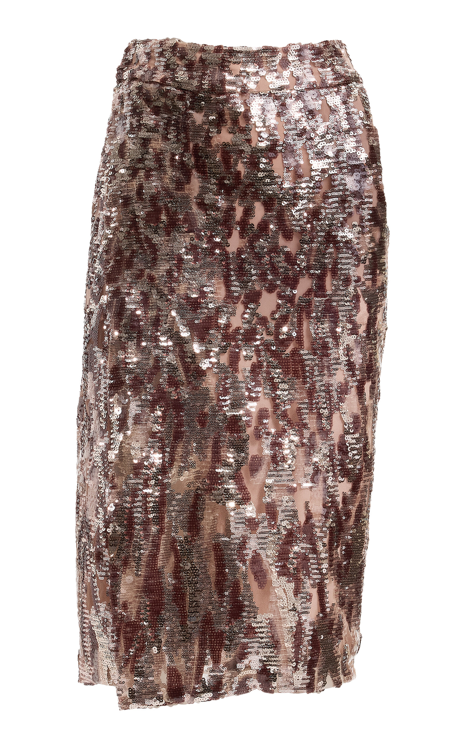 Elie Saab Sequined Midi Skirt