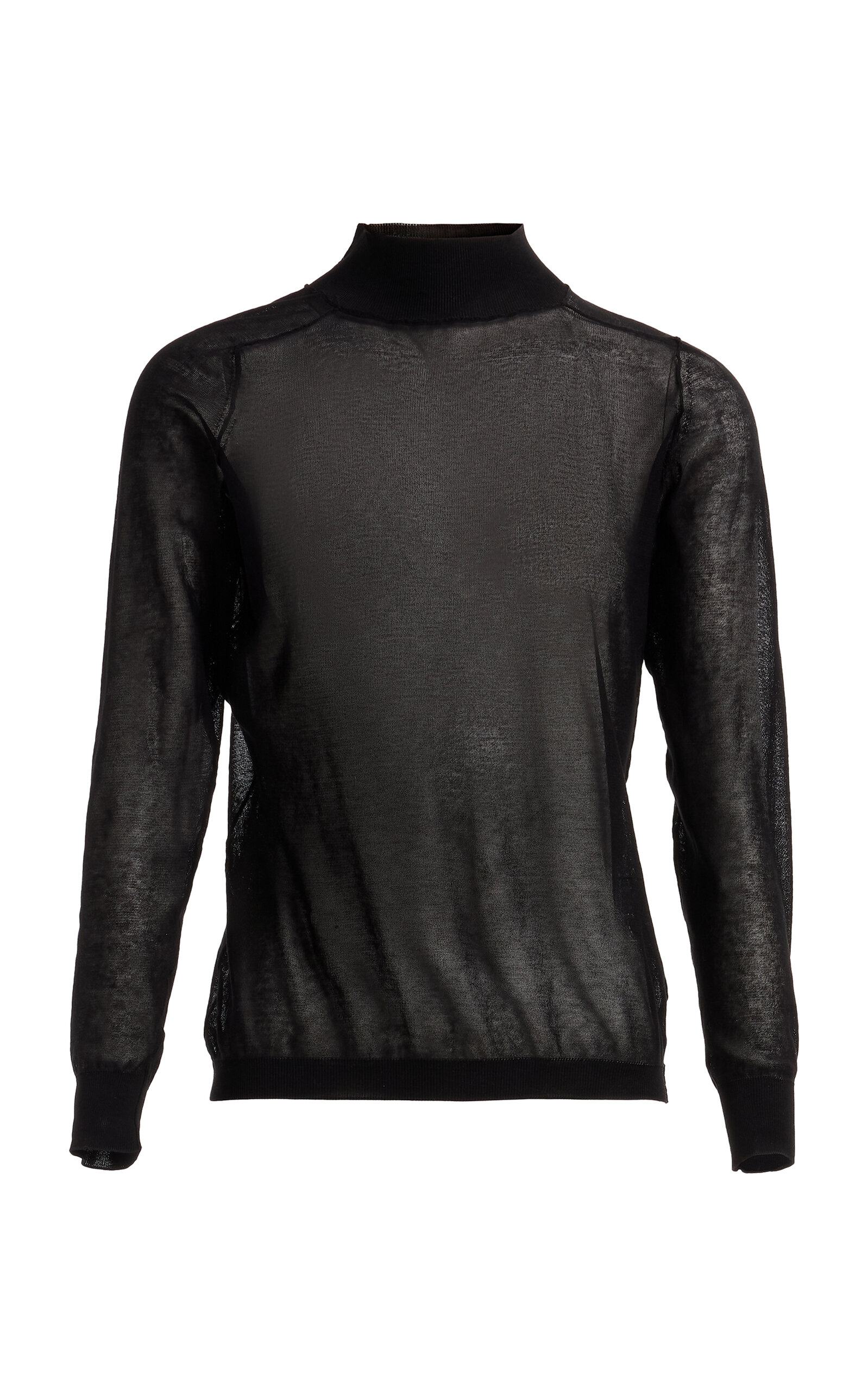 Elie Saab Mock Neck Knit Top