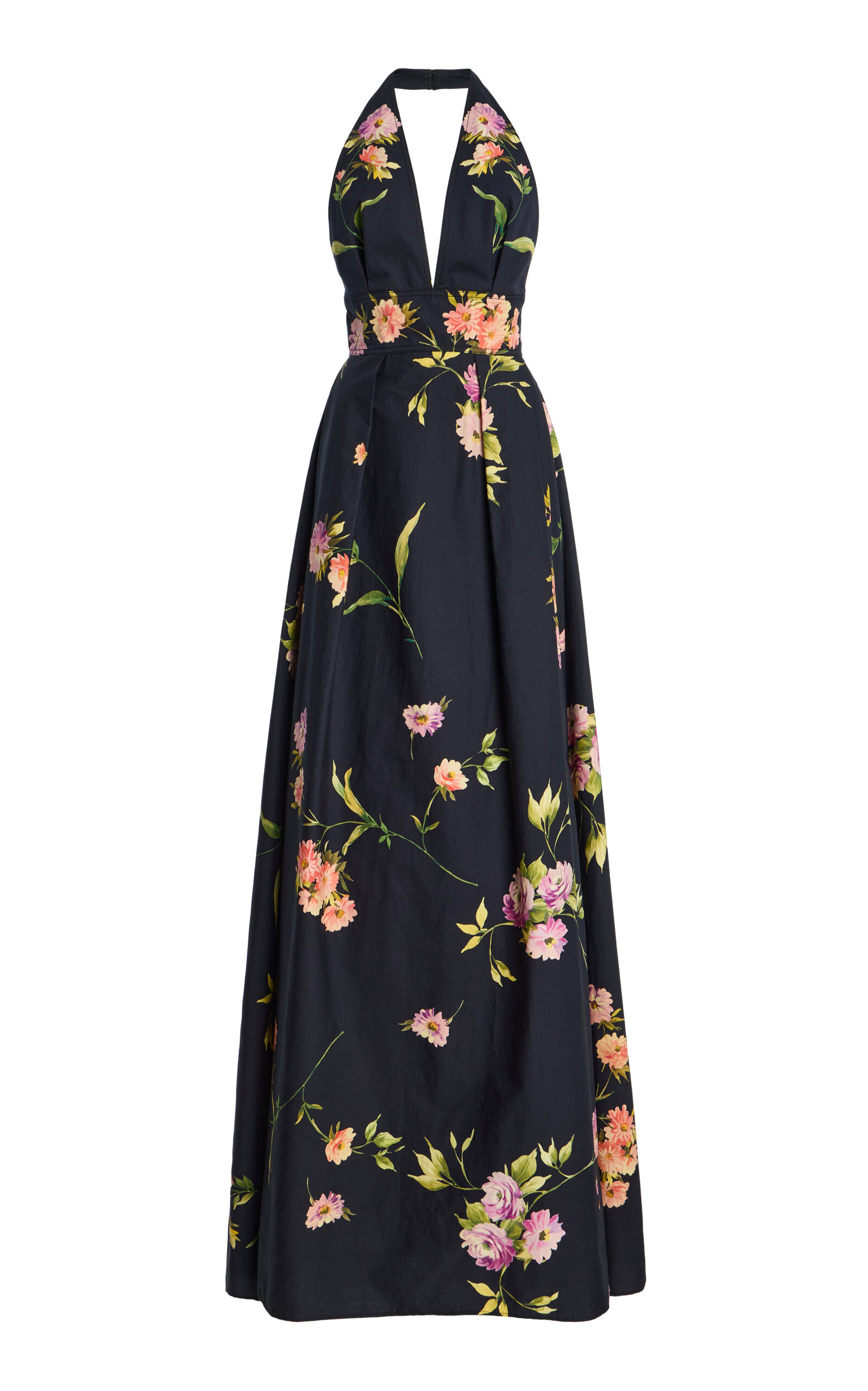 Elie Saab Printed Cotton Gown