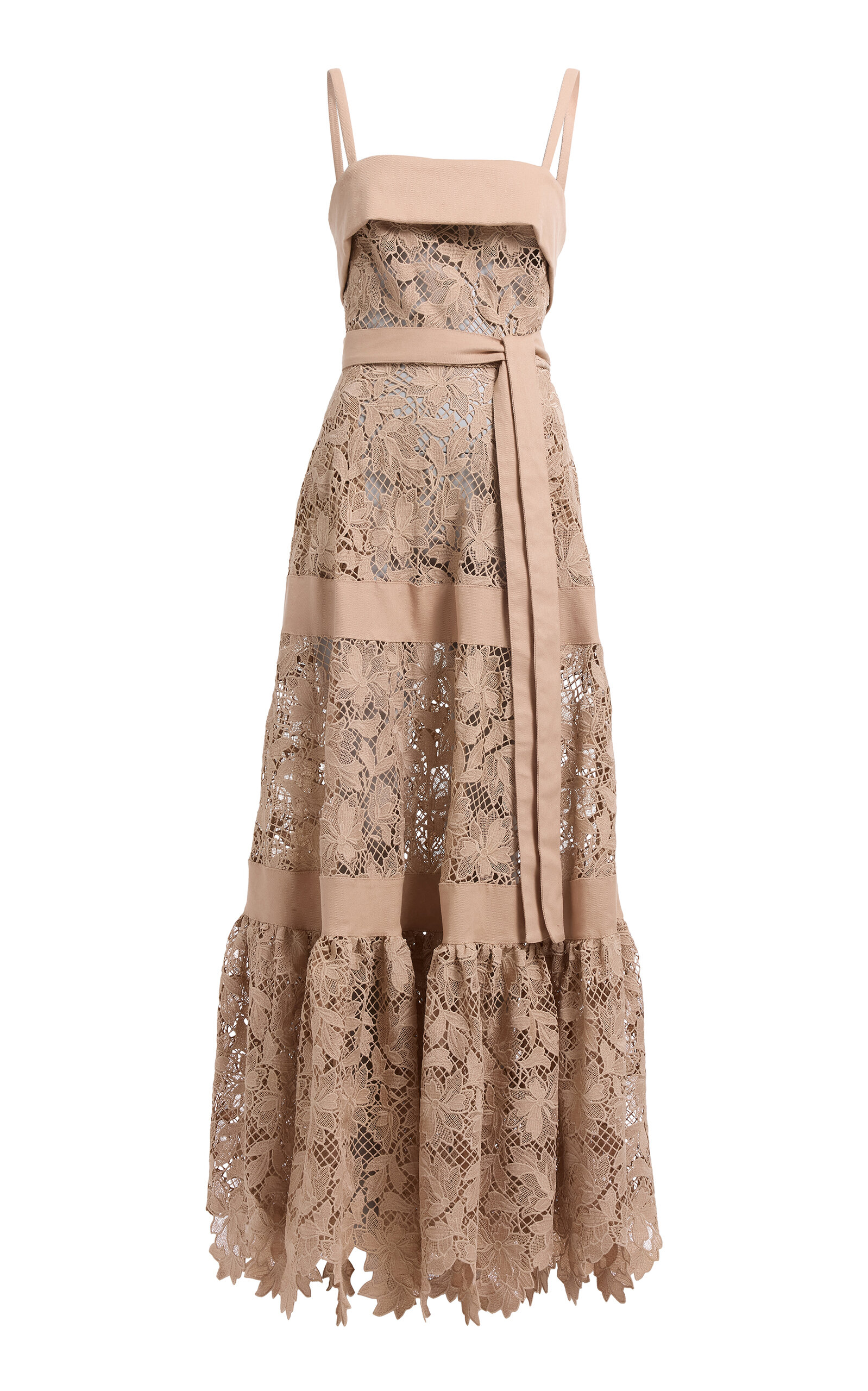 Elie Saab Macrame Maxi Dress