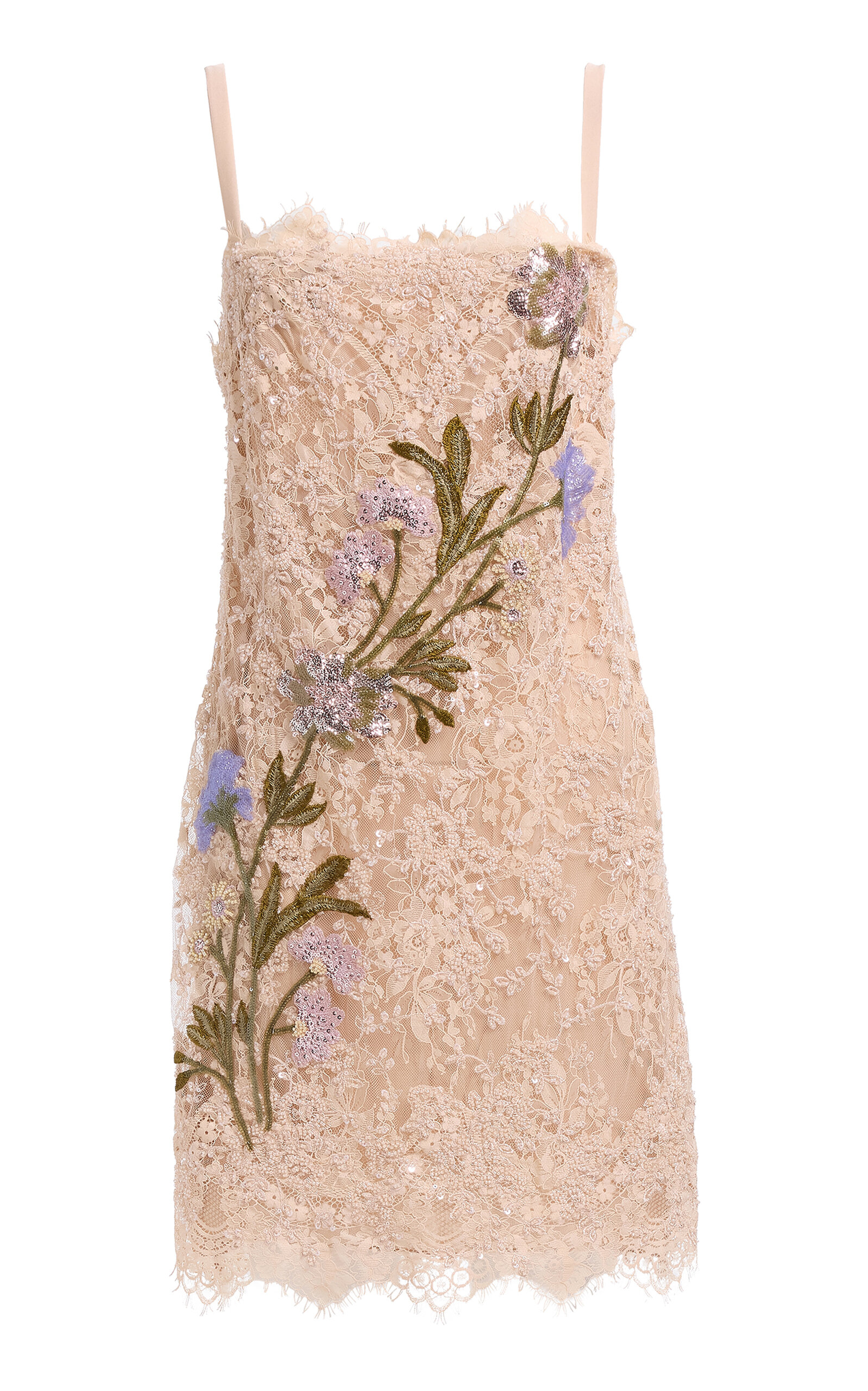 Elie Saab Embroidered Lace Mini Dress
