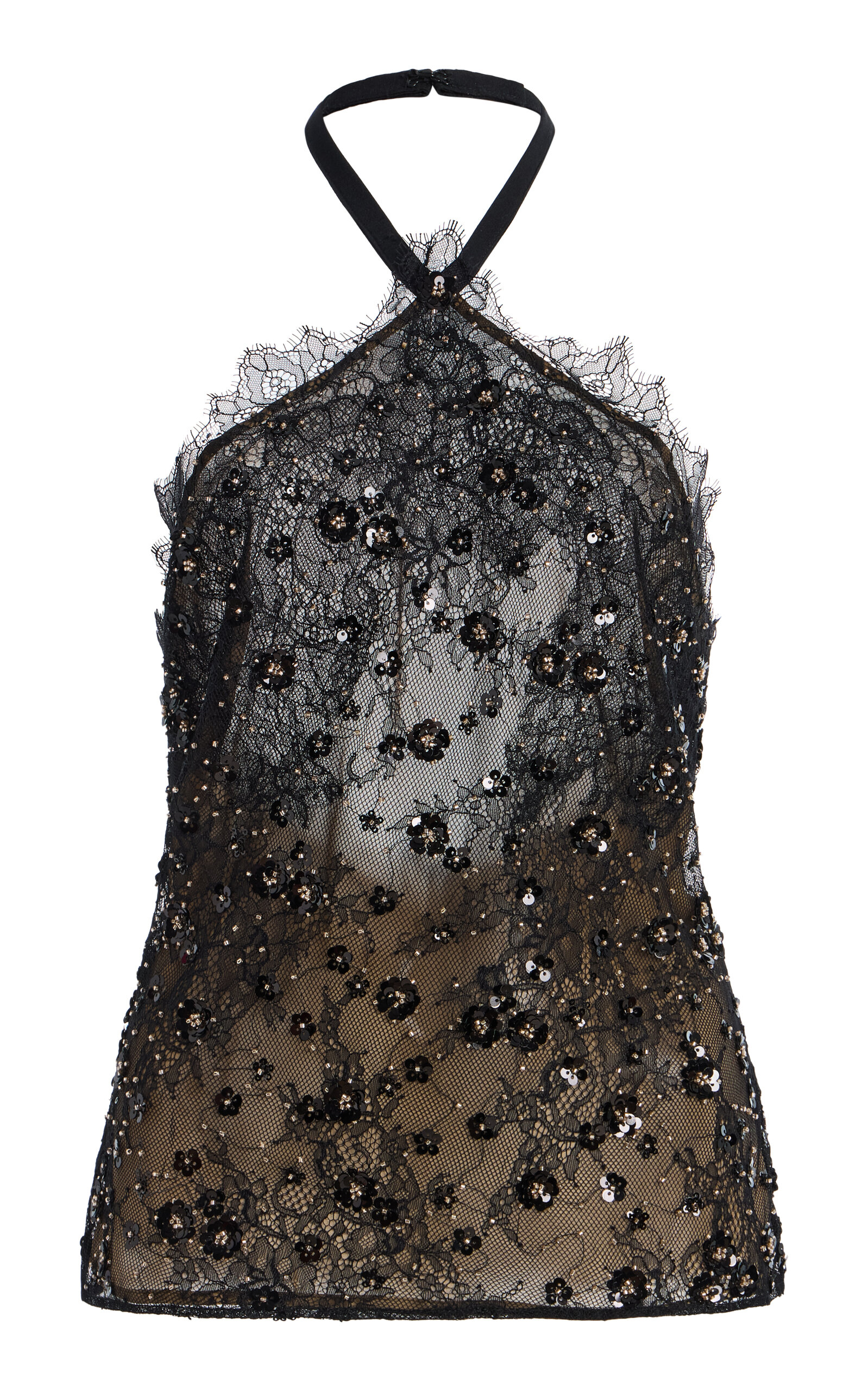 Elie Saab Embroidered Lace Top
