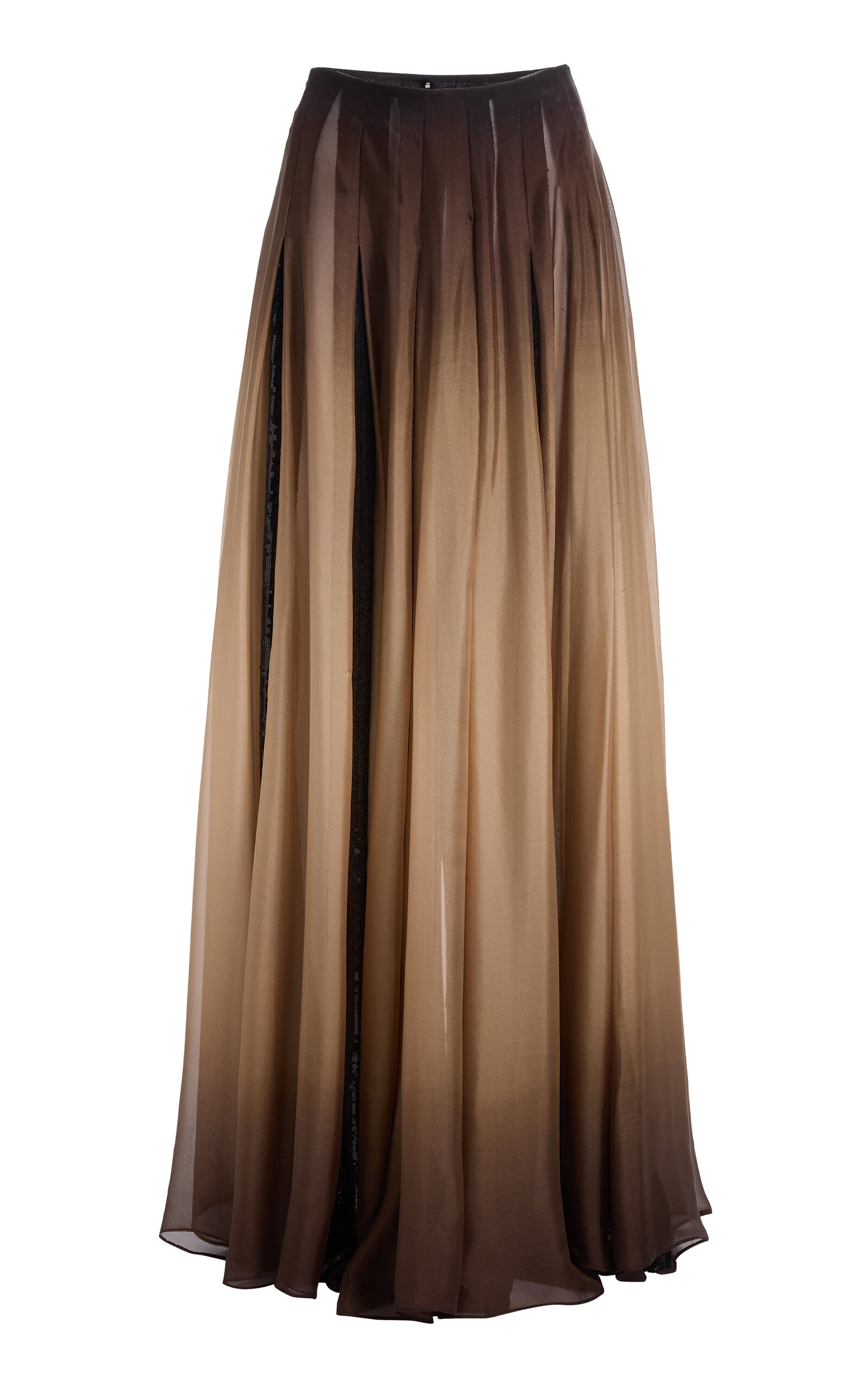 Elie Saab Ombré Chiffon Maxi Skirt