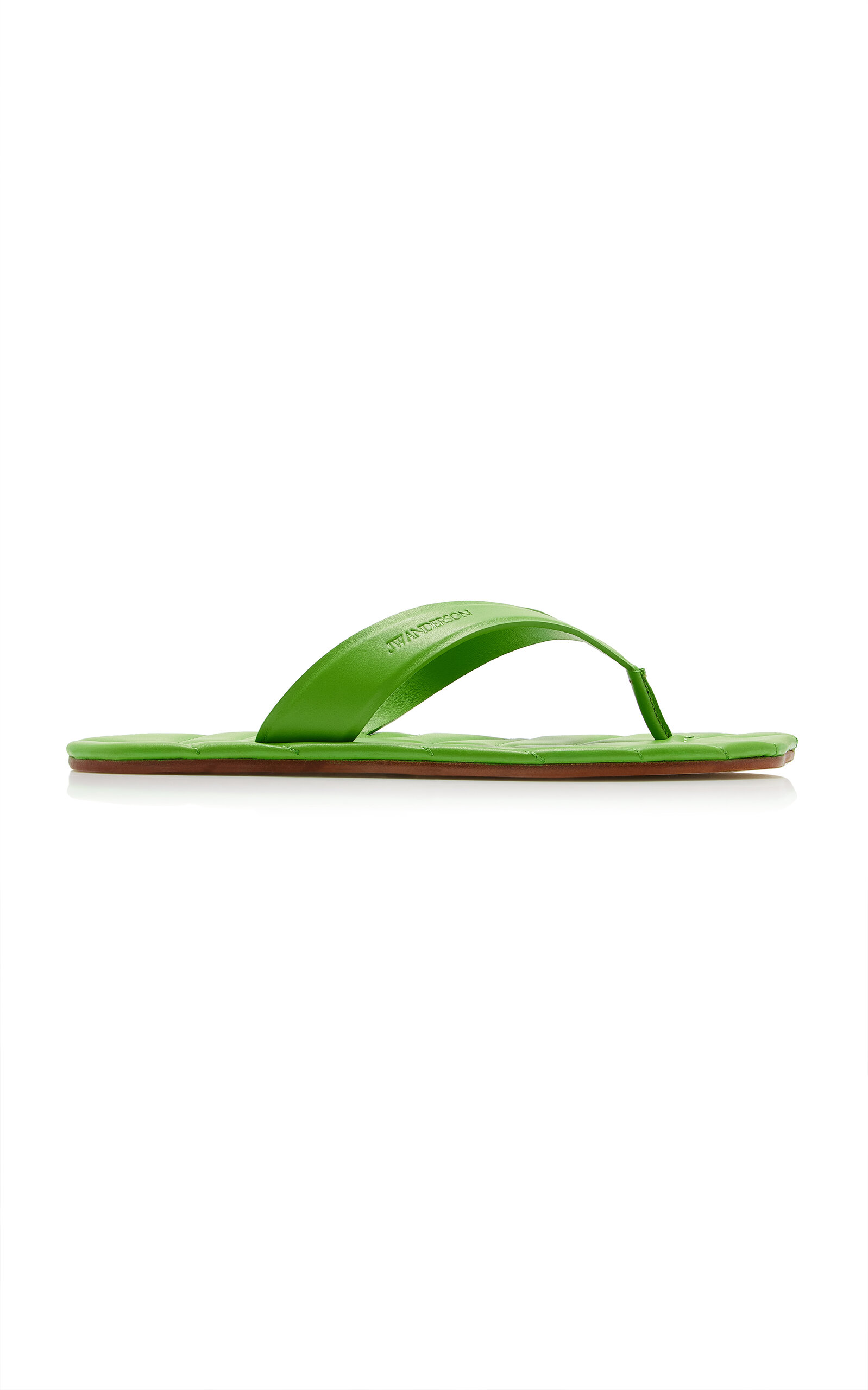 JW Anderson Leaf Leather Slides