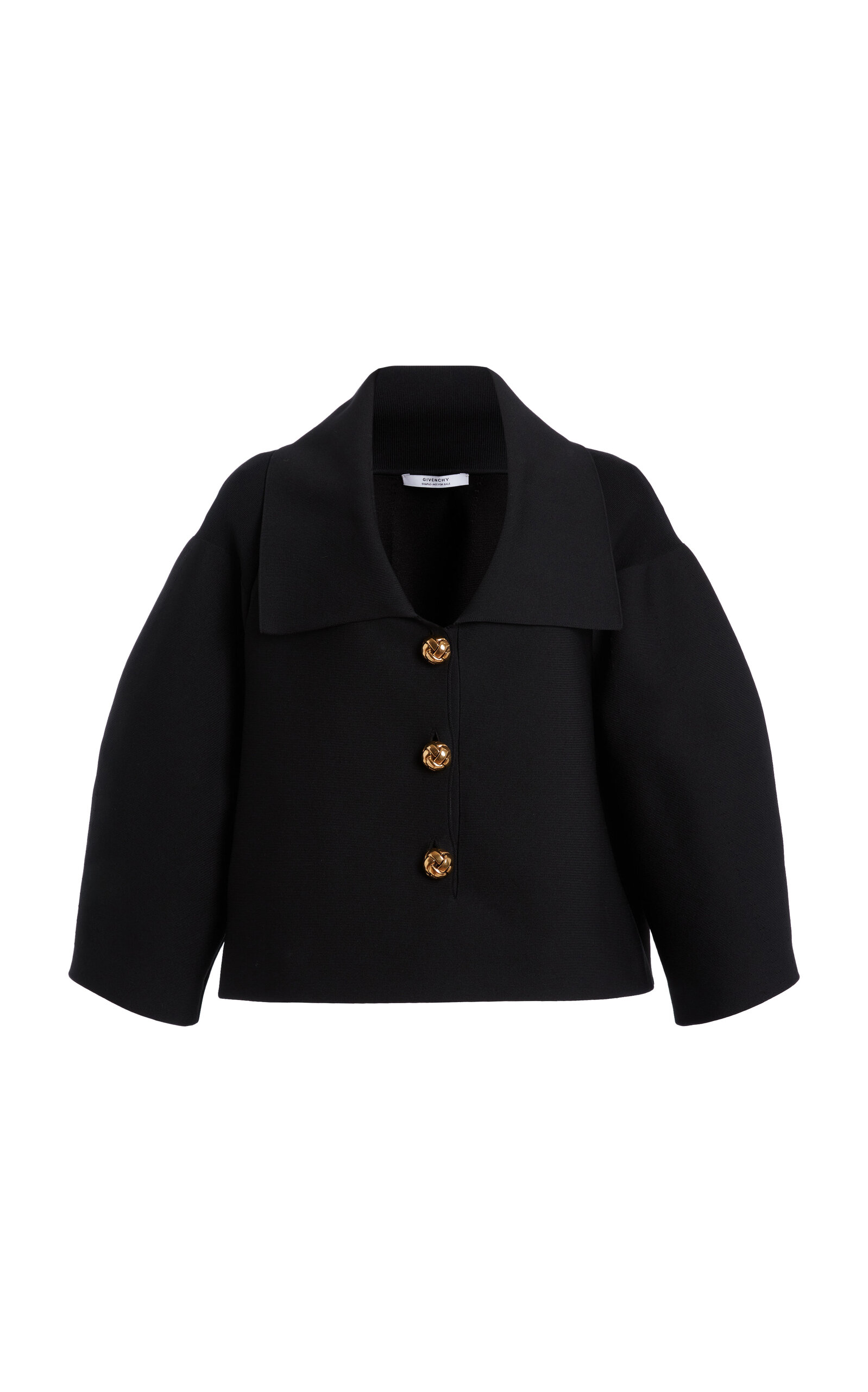 Givenchy - Cocoon Buttoned Jacket - Black - M - Moda Operandi