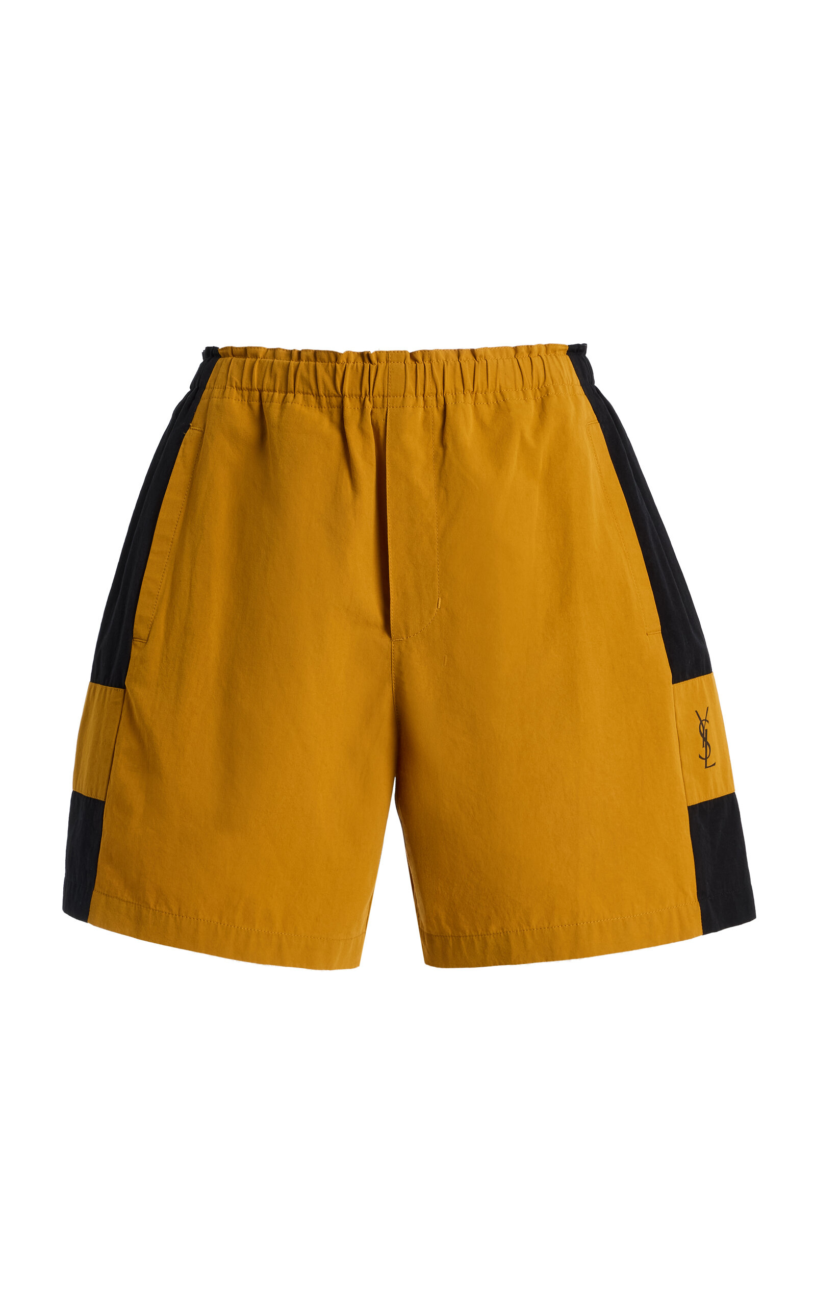 Saint Laurent Embroidered Cotton Bermuda Shorts