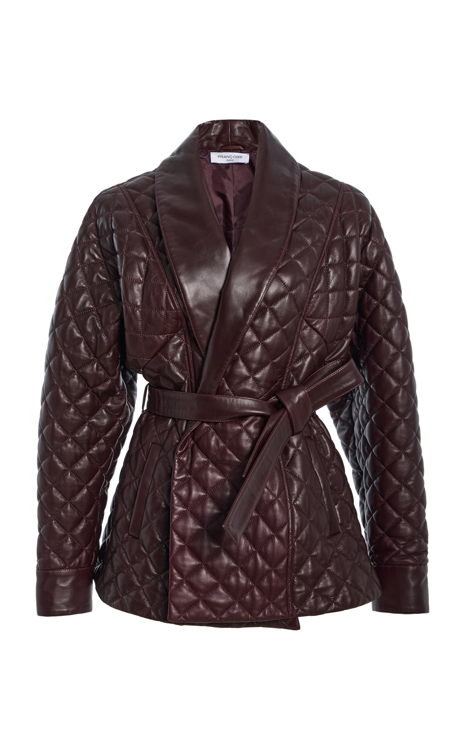 FRANÇOISE Costello Quilted Leather Wrap Jacket - Moda Operandi