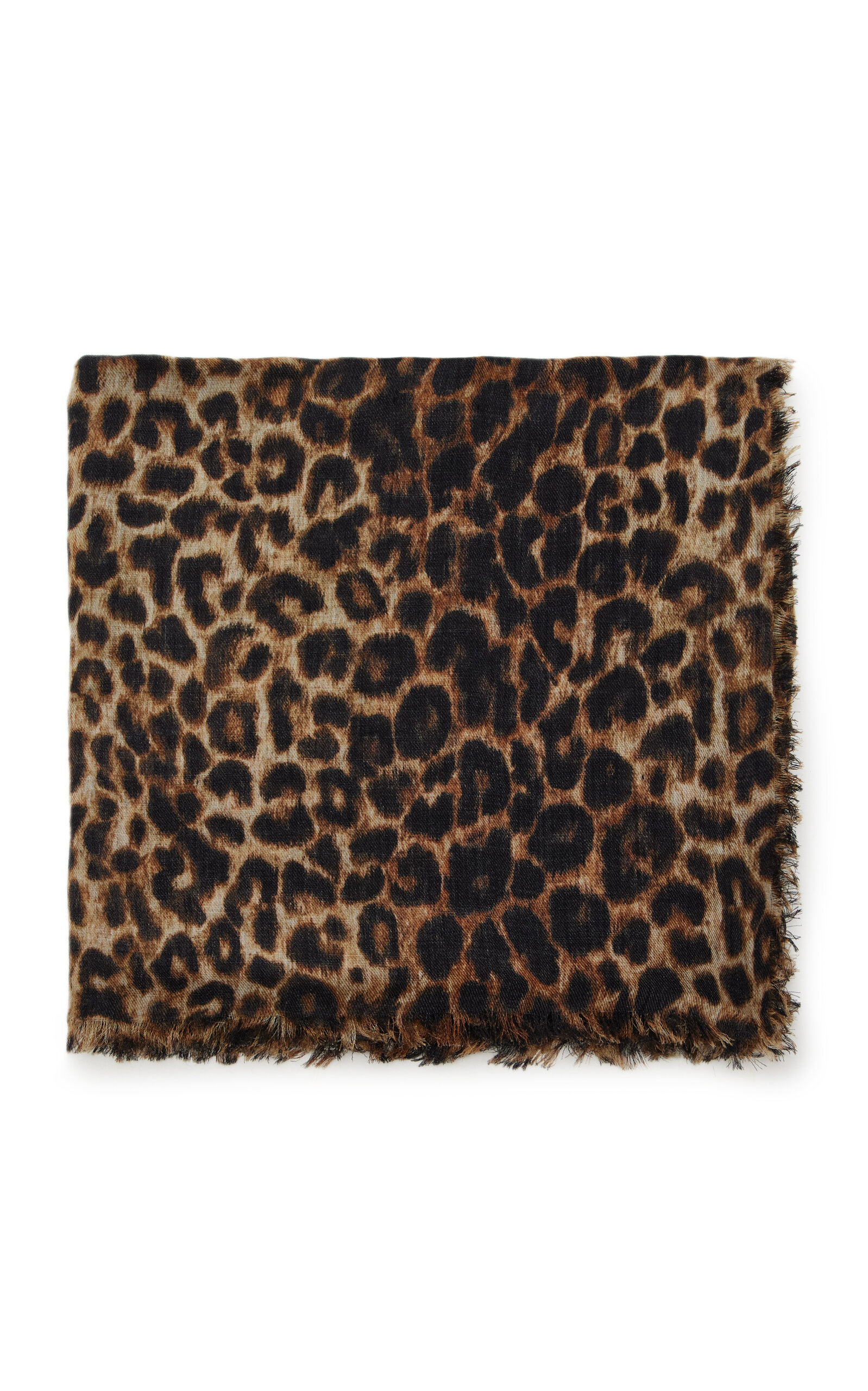 Saint Laurent Large Leopard Silk Scarf - Moda Operandi