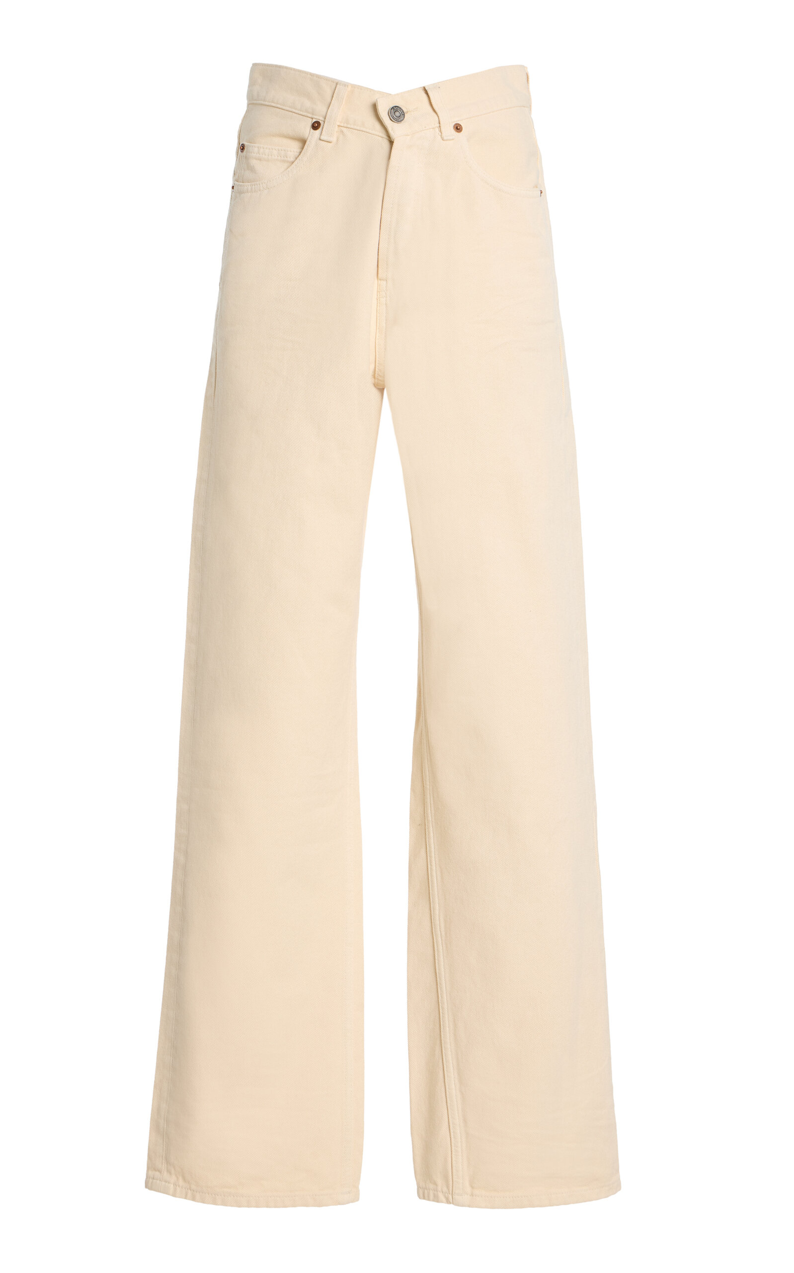 Saint Laurent V-Waist Long Baggy Jeans