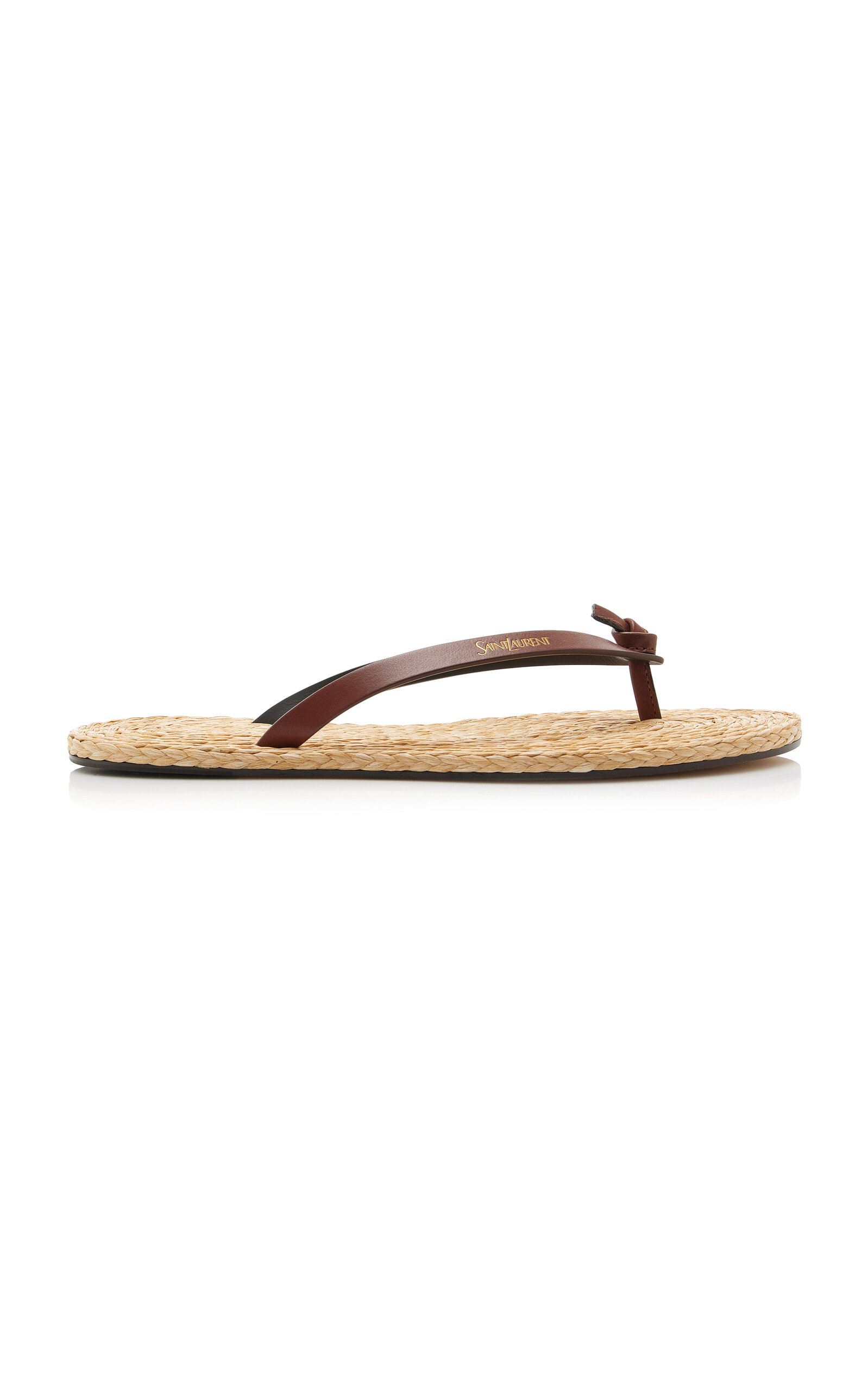 Saint Laurent Pool Jute Sandals