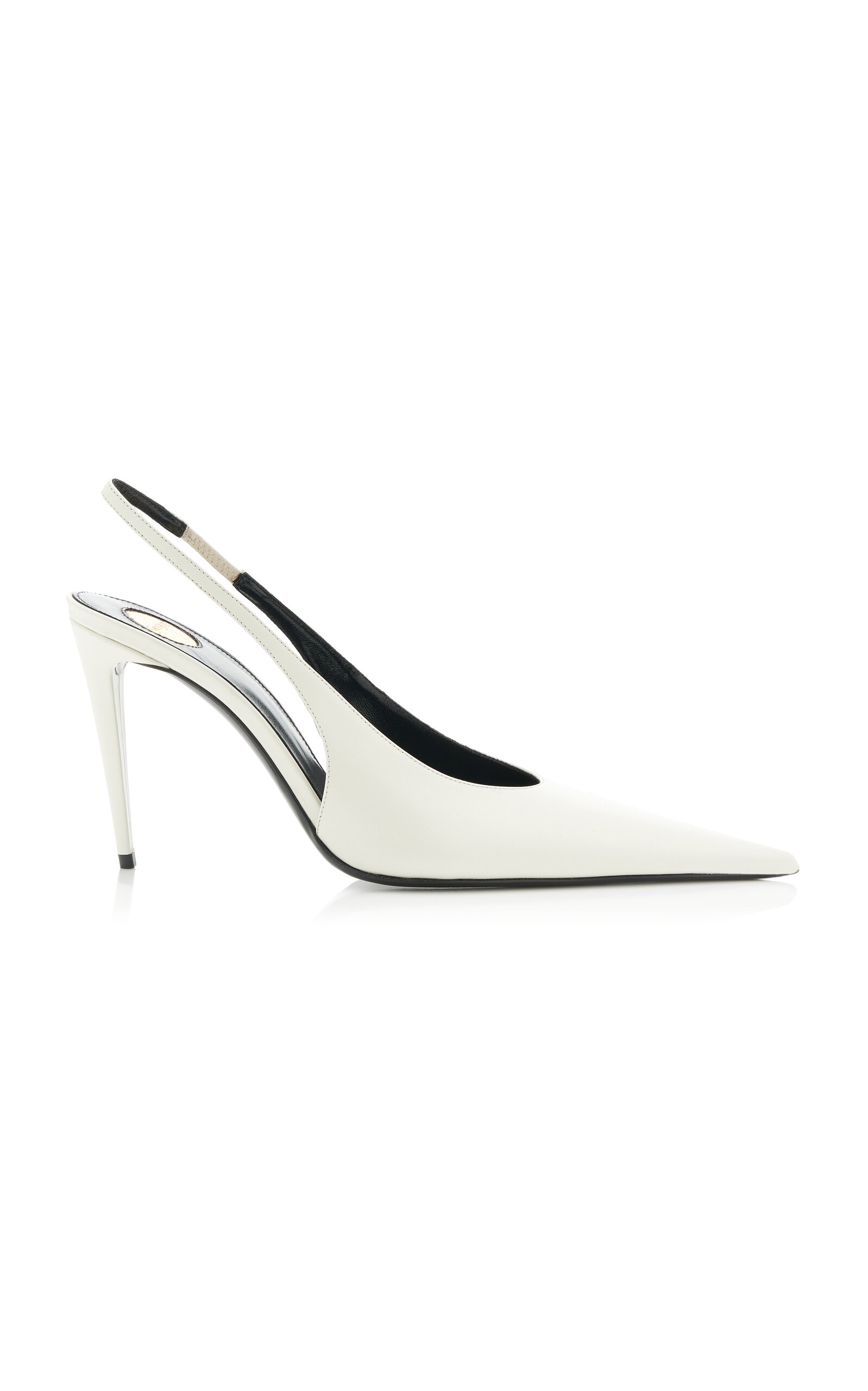 Saint Laurent Guermantes Leather Slingback Pumps
