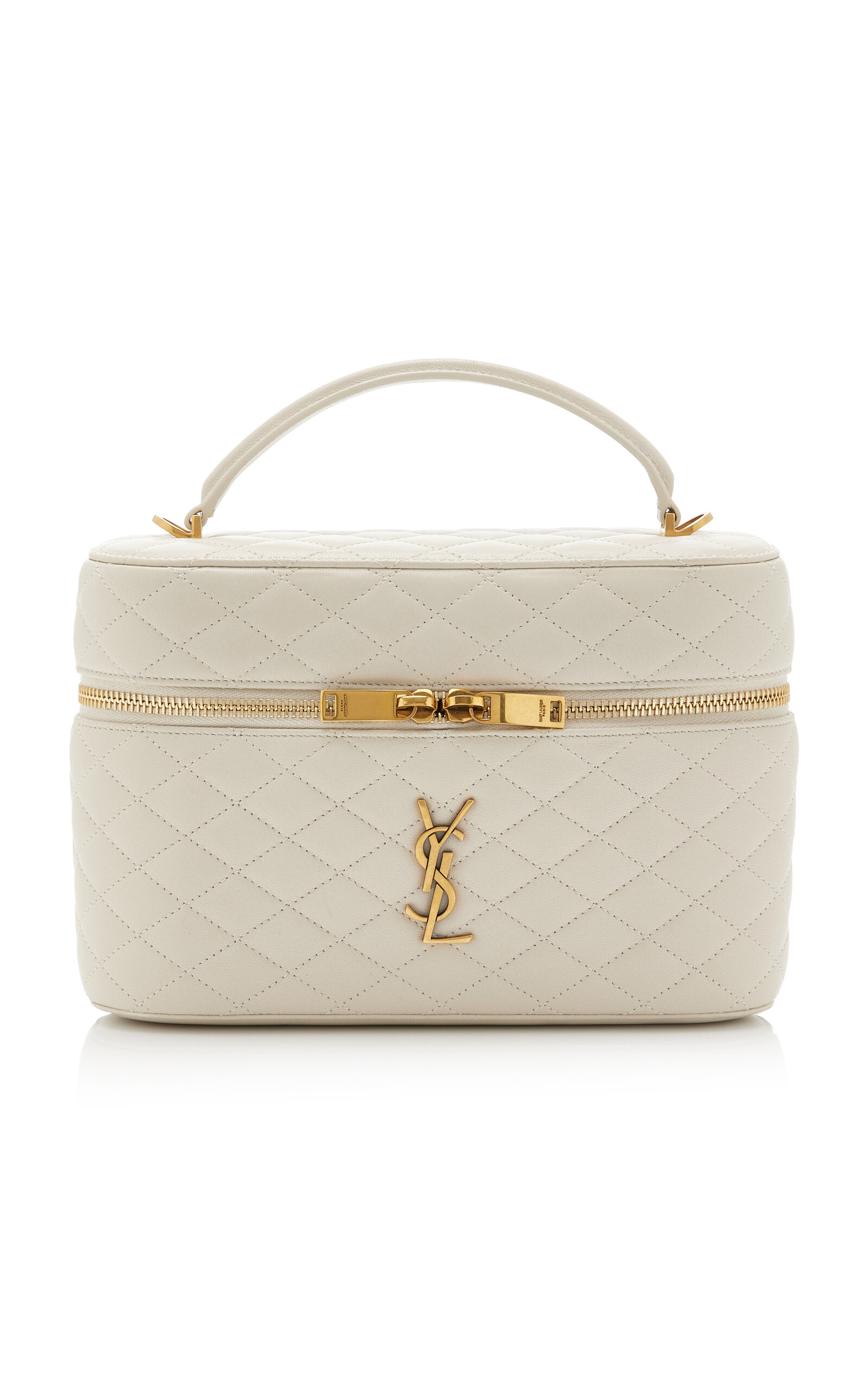 Saint Laurent Gaby Large Quilted Leather Vanity Bag - Moda Operandi