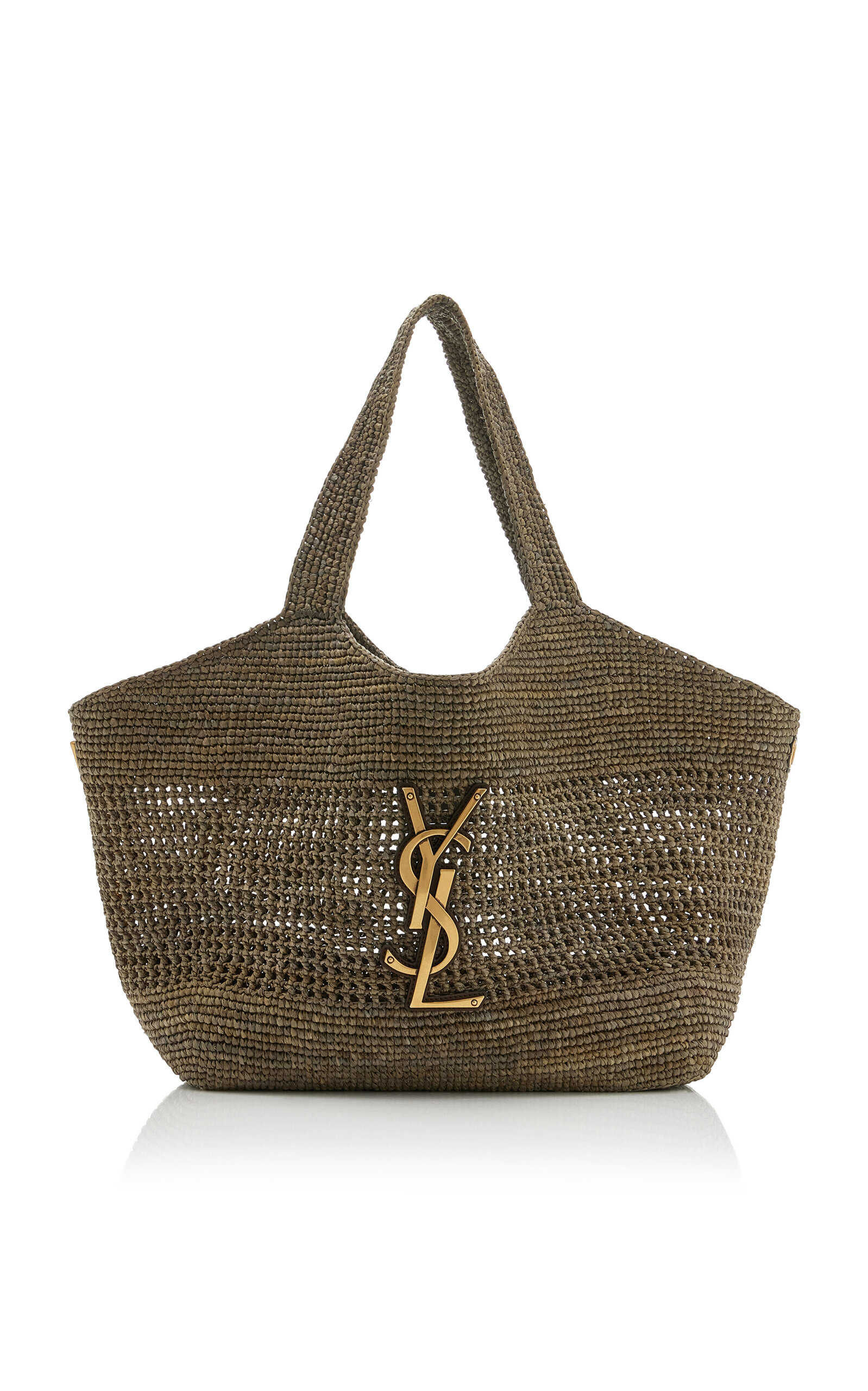 Saint Laurent Icare Maxi Raffia Tote Bag - Moda Operandi