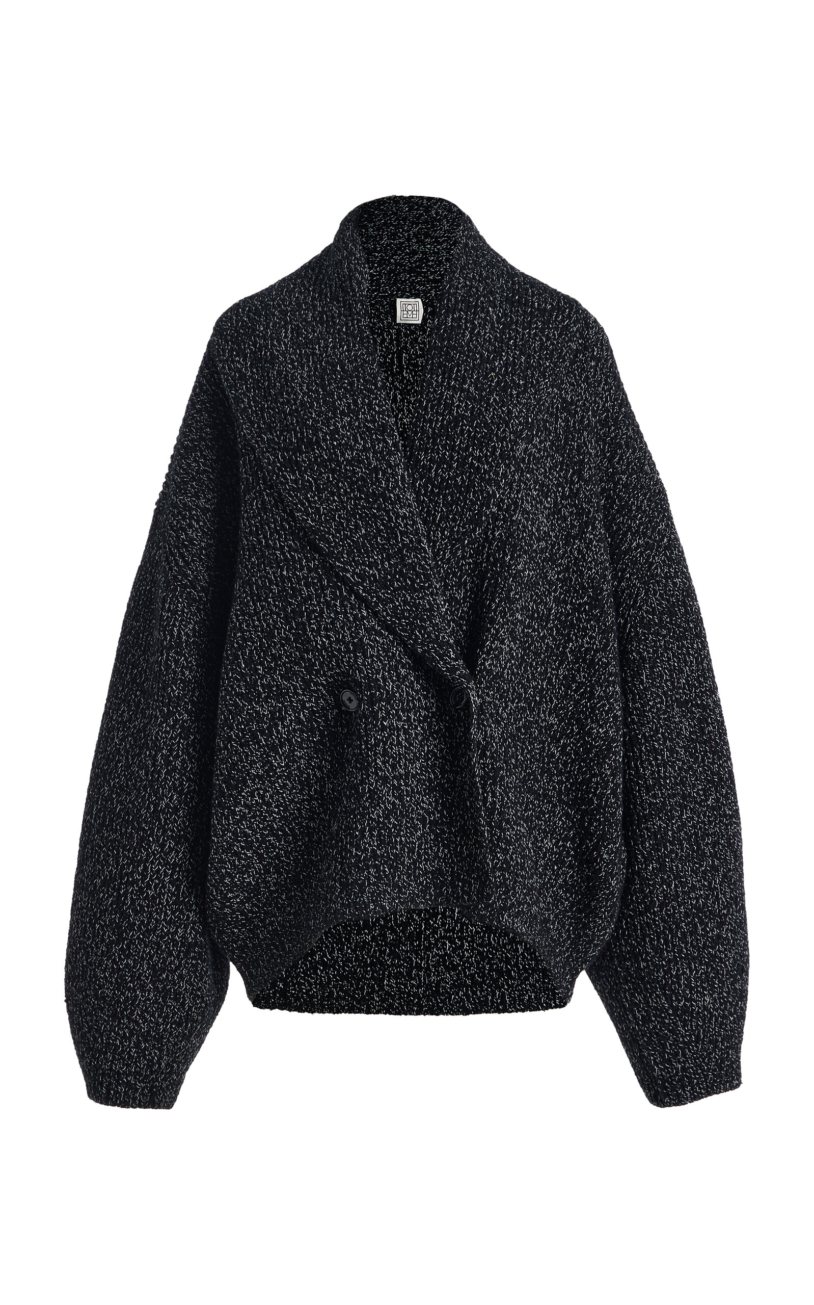Toteme Shawl-Lapel Cashmere-Blend Cardigan - Moda Operandi