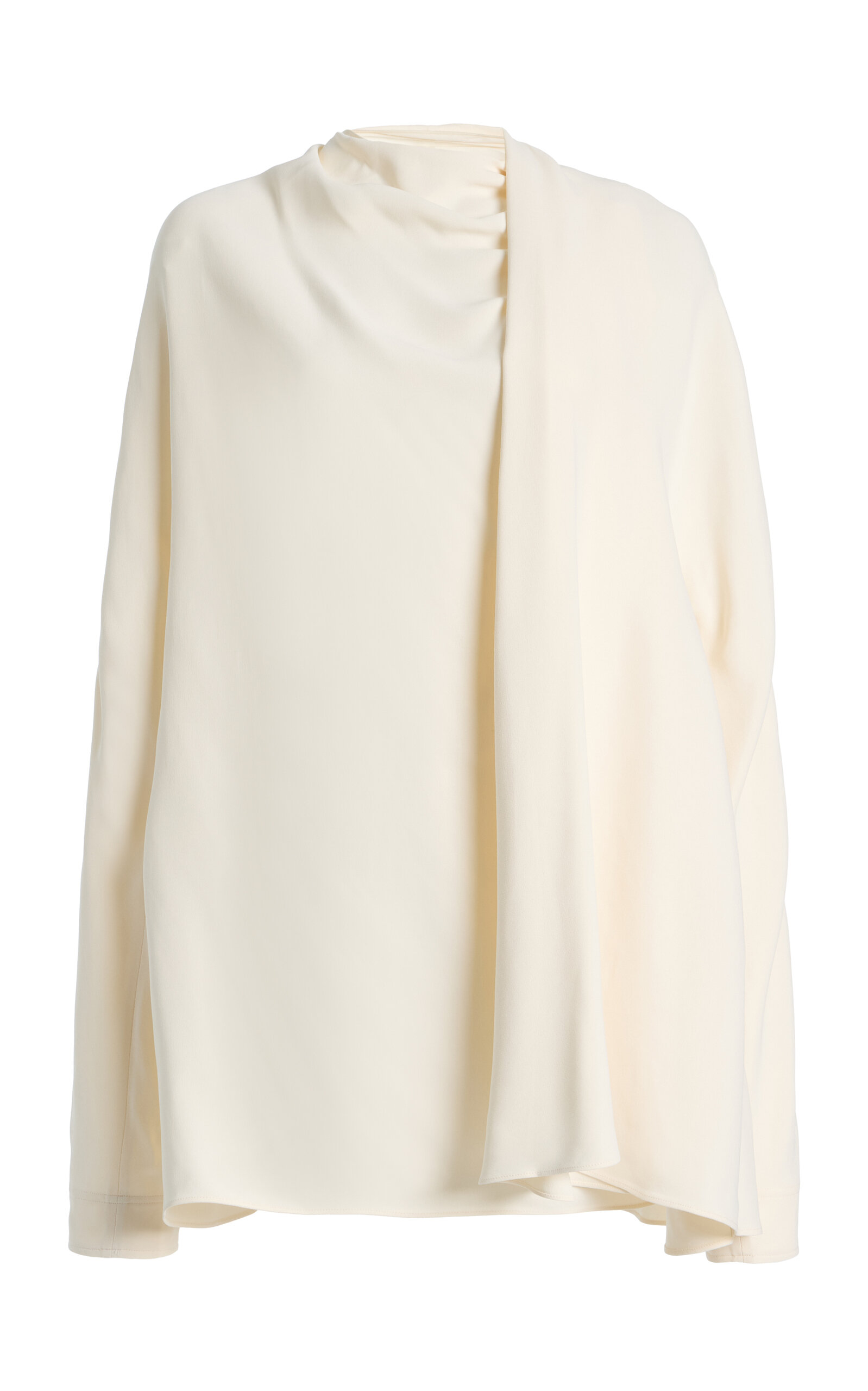 Toteme - Draped Cady Top - White - FR 40 - Moda Operandi