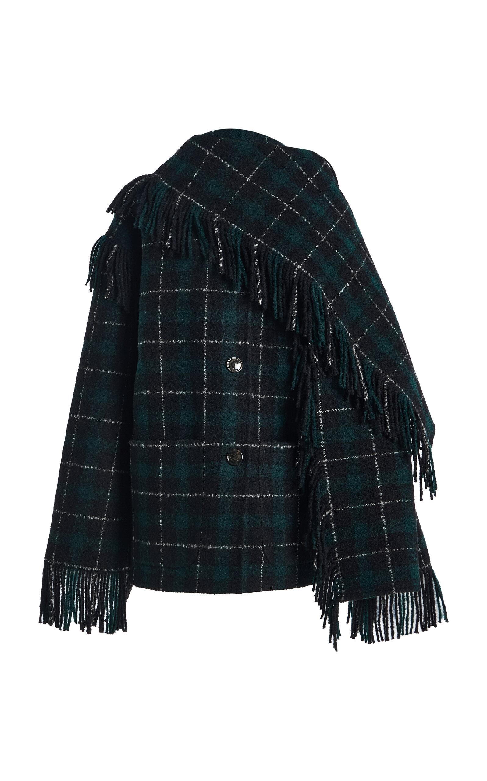 Toteme Fringed Scarf Wool-Blend Jacket - Moda Operandi