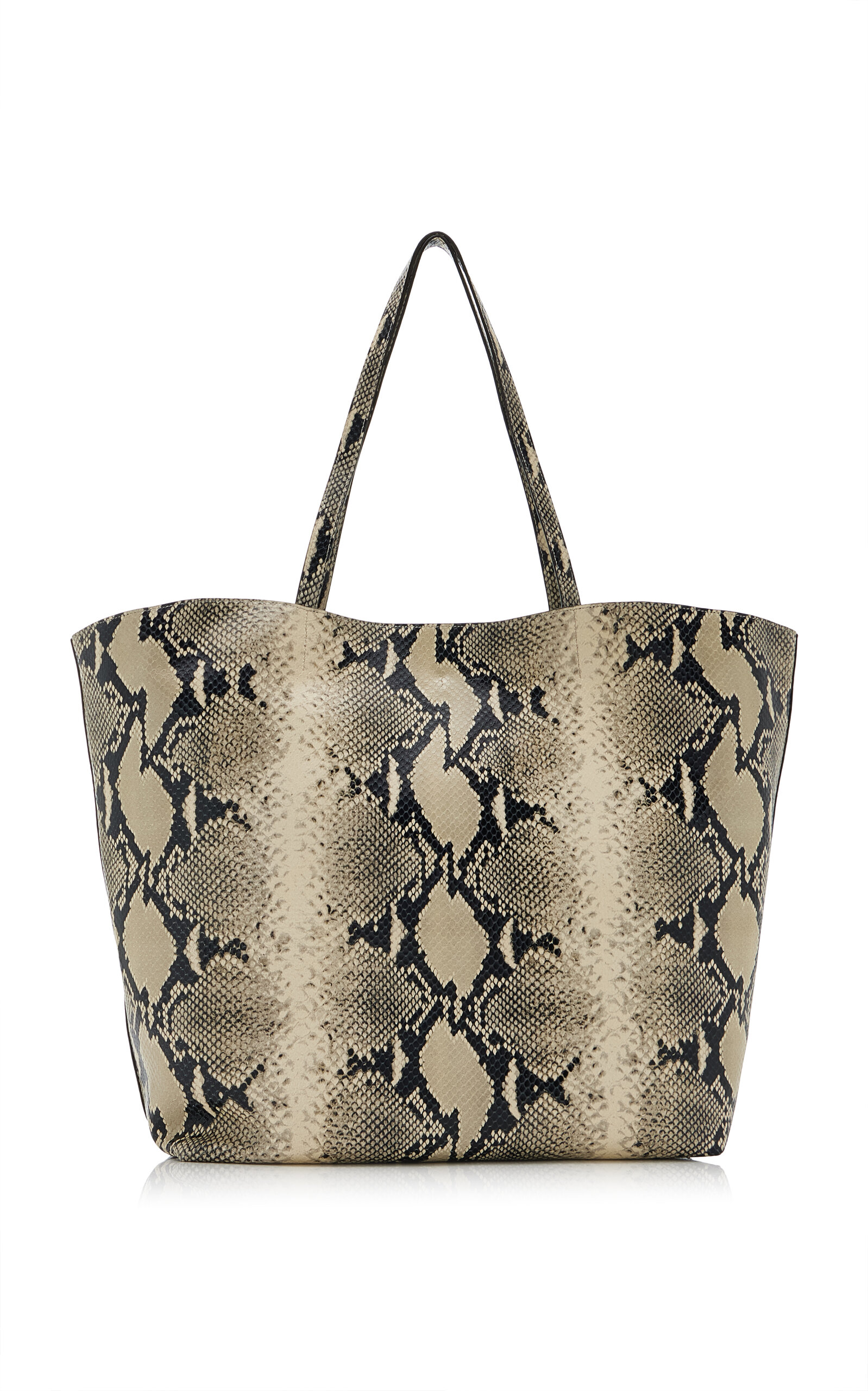 Totême Roam Python-Effect Leather Tote Bag - Moda Operandi