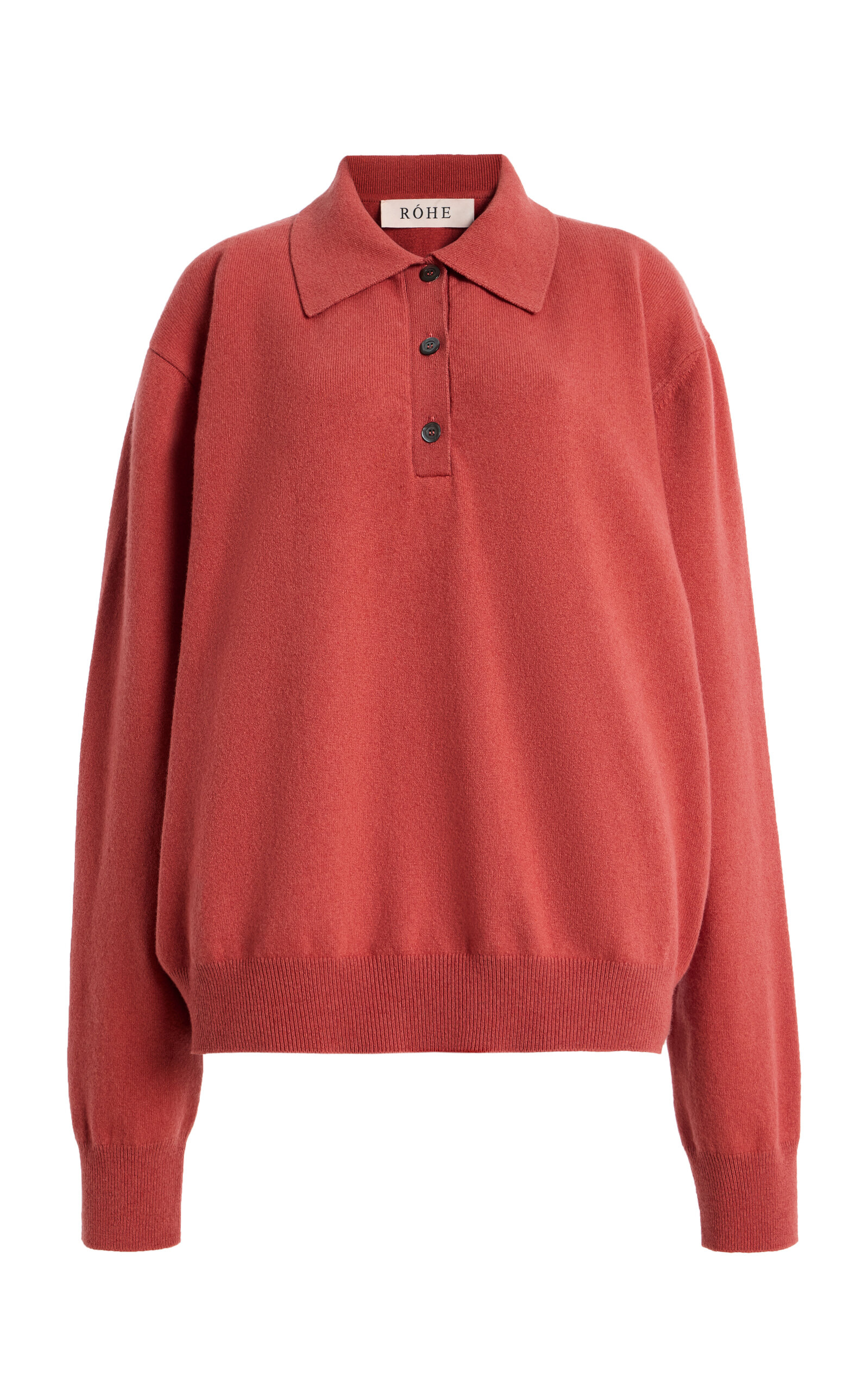 Rohe Róhe Classic Knit Polo In Red