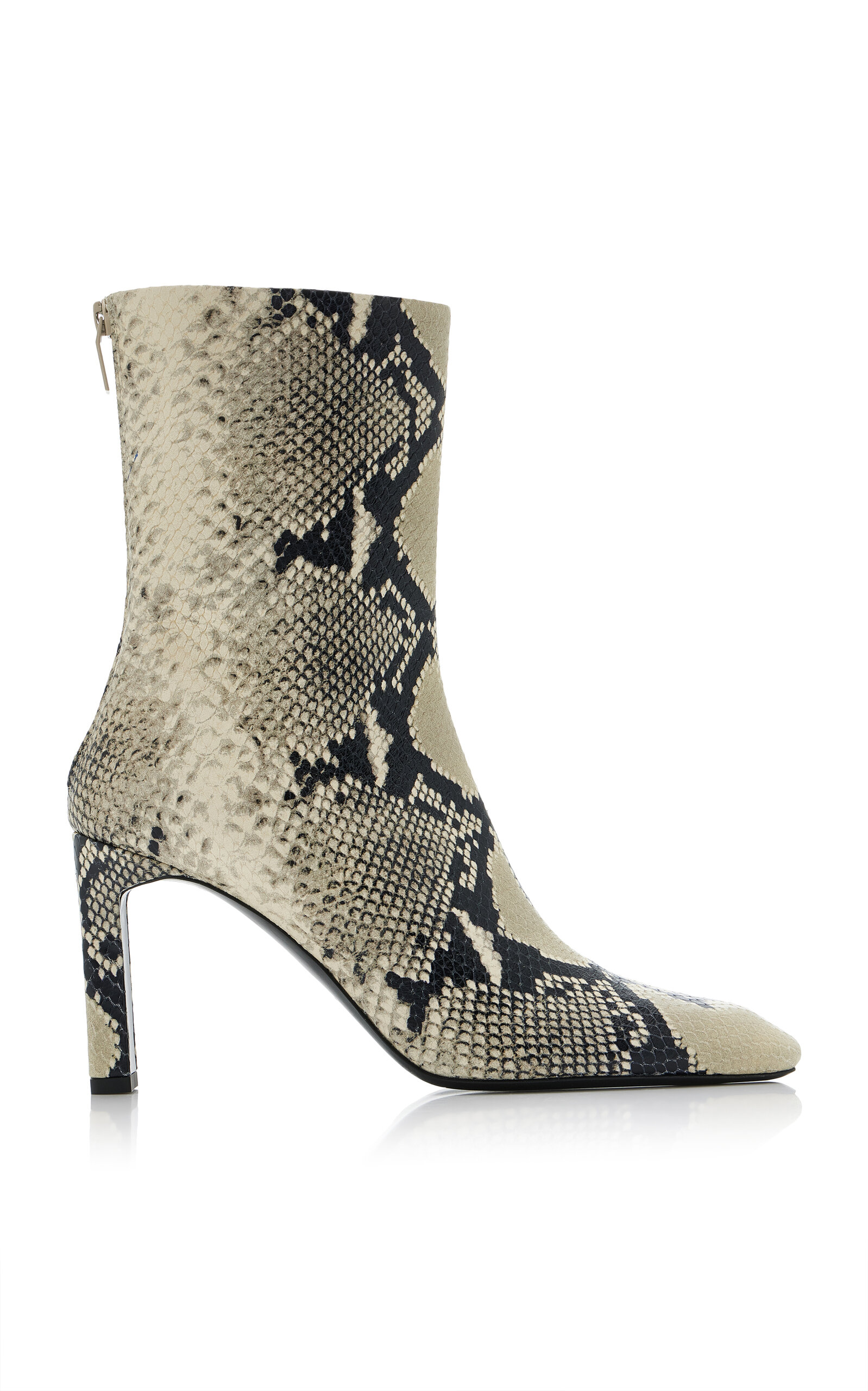 Toteme Bar Python-Embossed Leather Boots - Moda Operandi