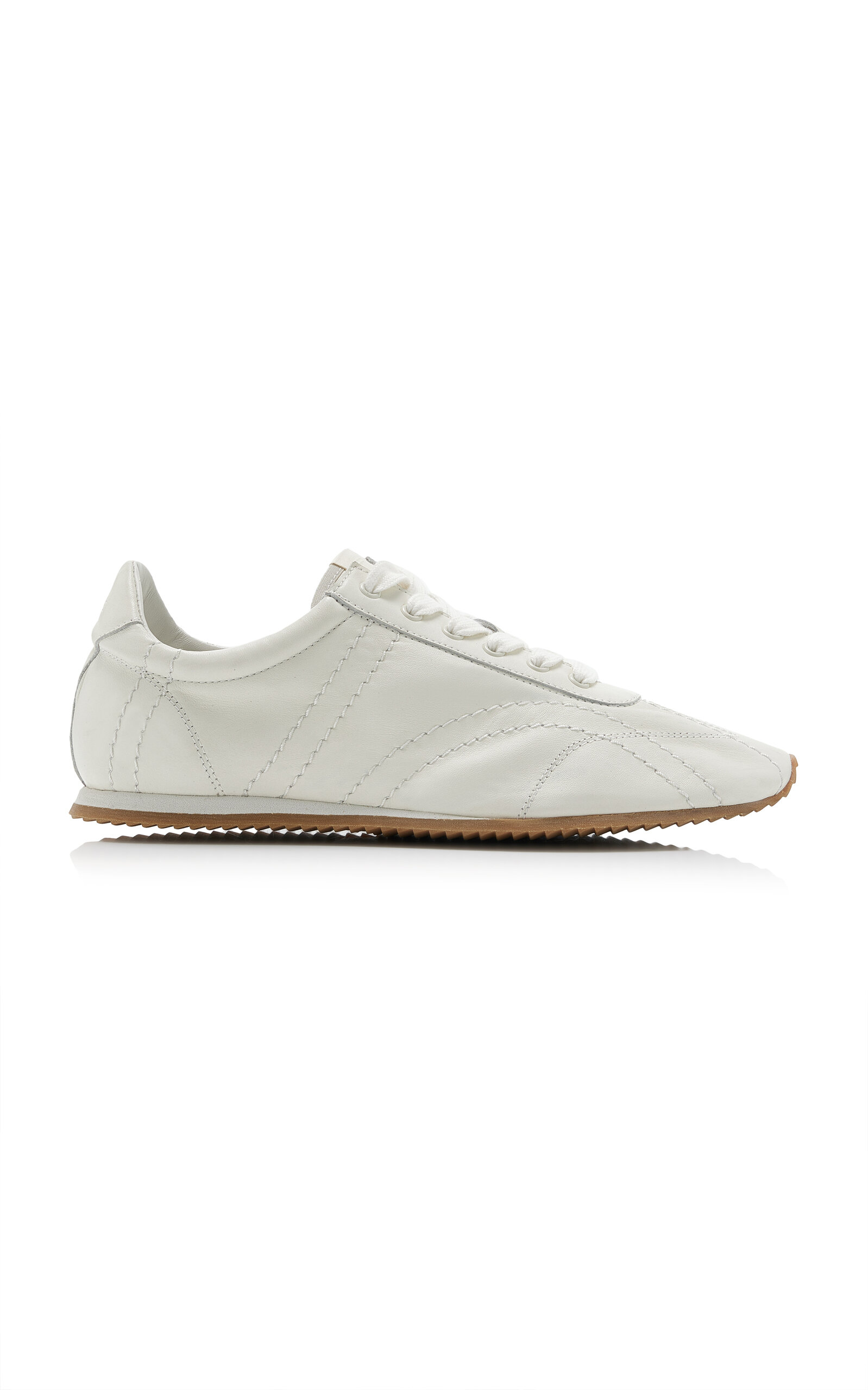 Toteme Flex Leather Sneakers - Moda Operandi