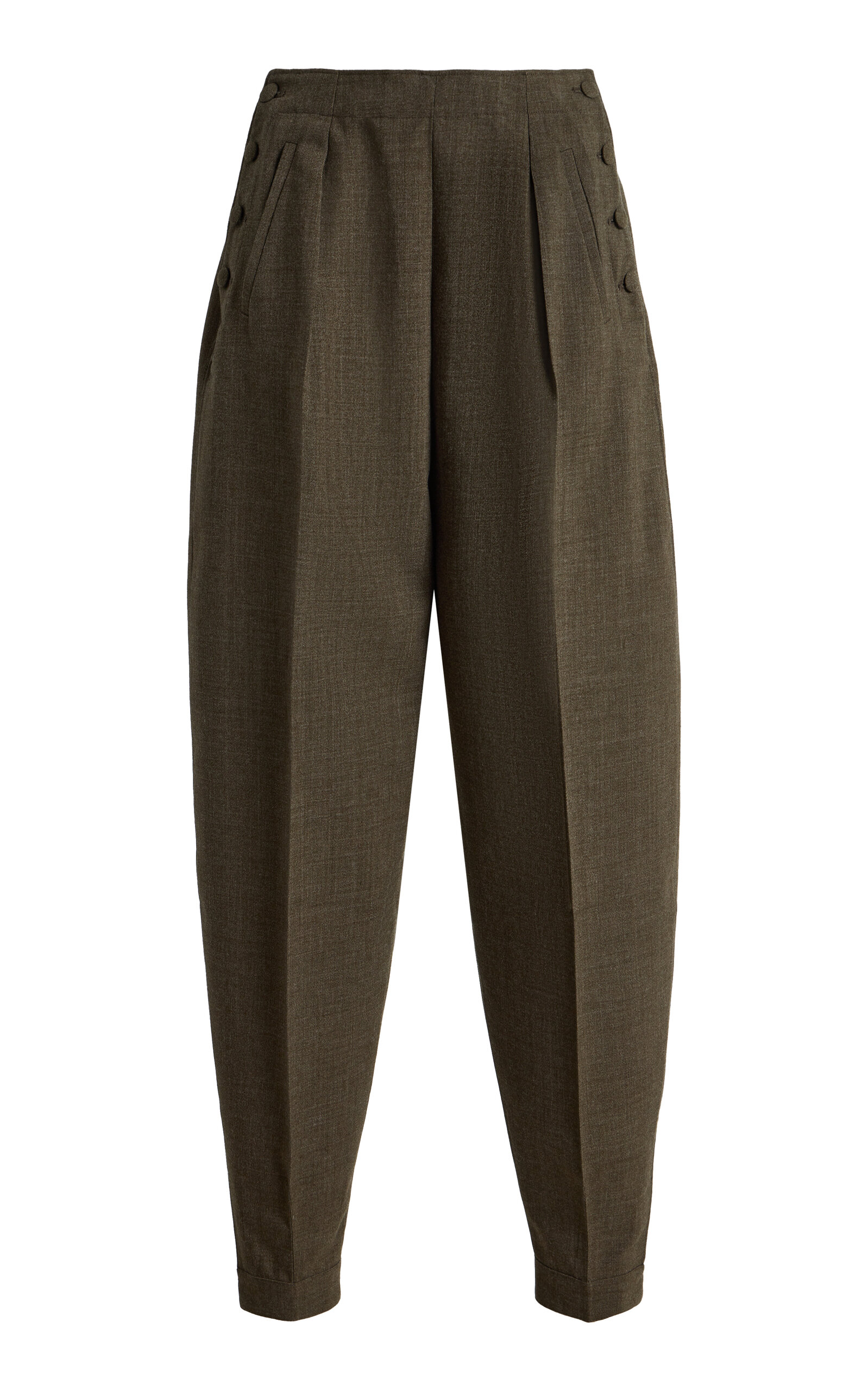 DARKPARK Taylor Wool-Blend Barrel-Leg Pants - Moda Operandi