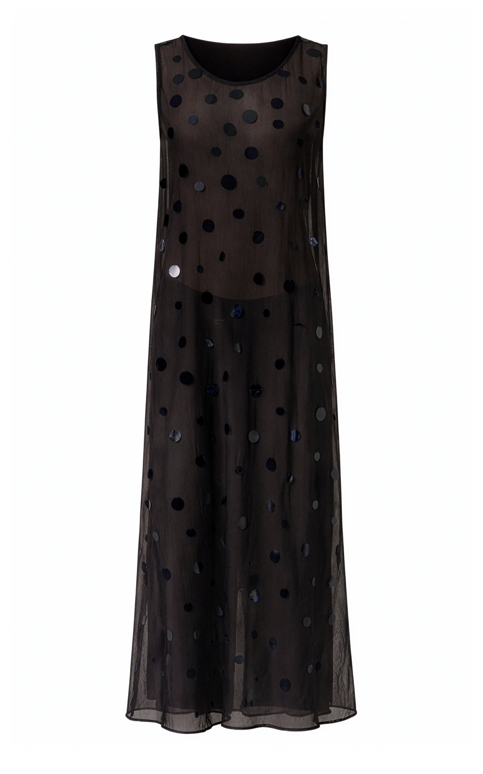 Chan Luu Chloe Sequin Tunic Earth In Black