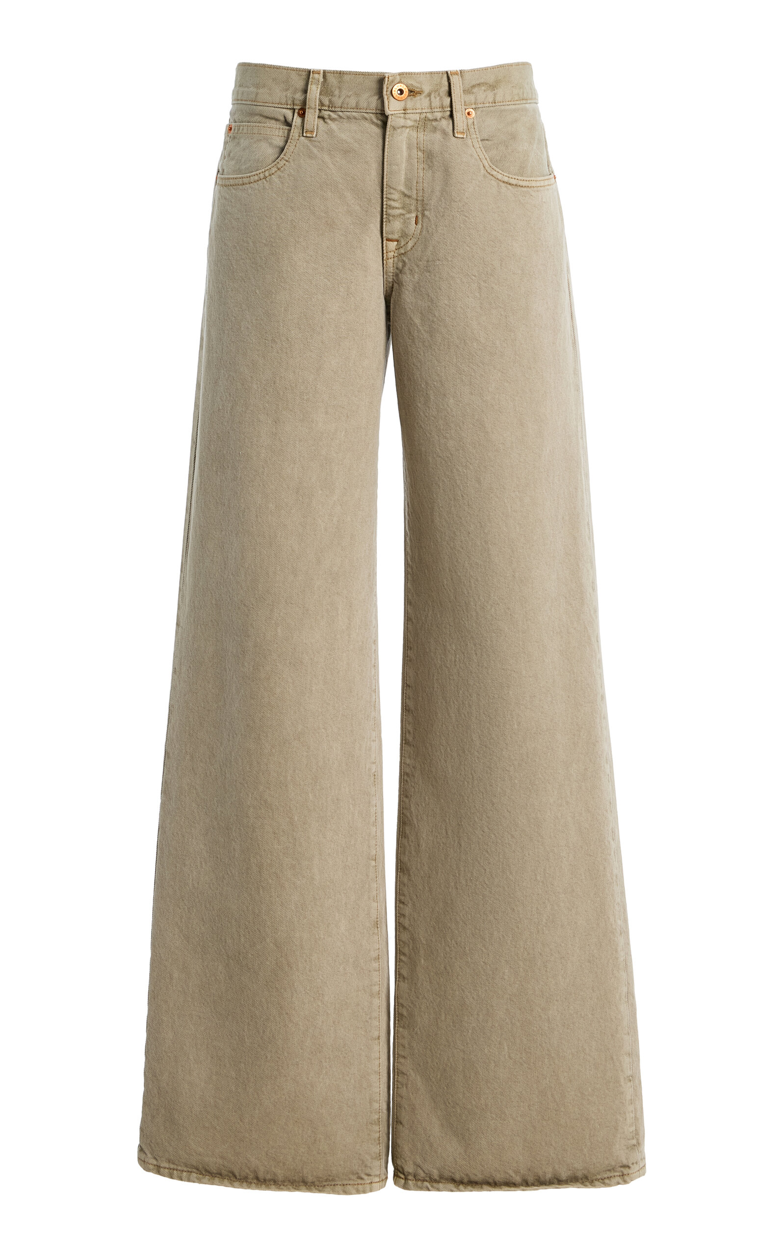 SLVRLAKE Mica Rigid Low-Rise Wide-Leg Jeans - Moda Operandi