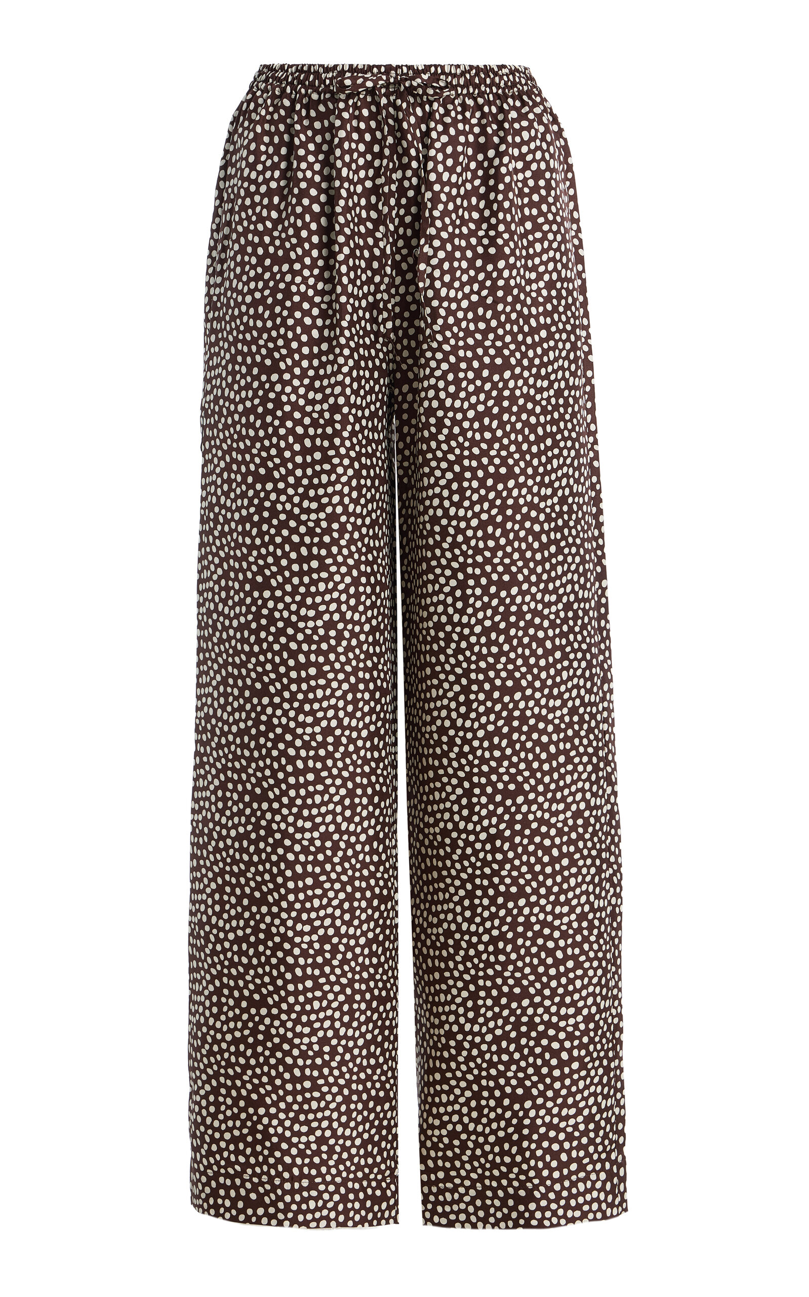 Asceno The Aurelia Silk Wide-Leg Pants
