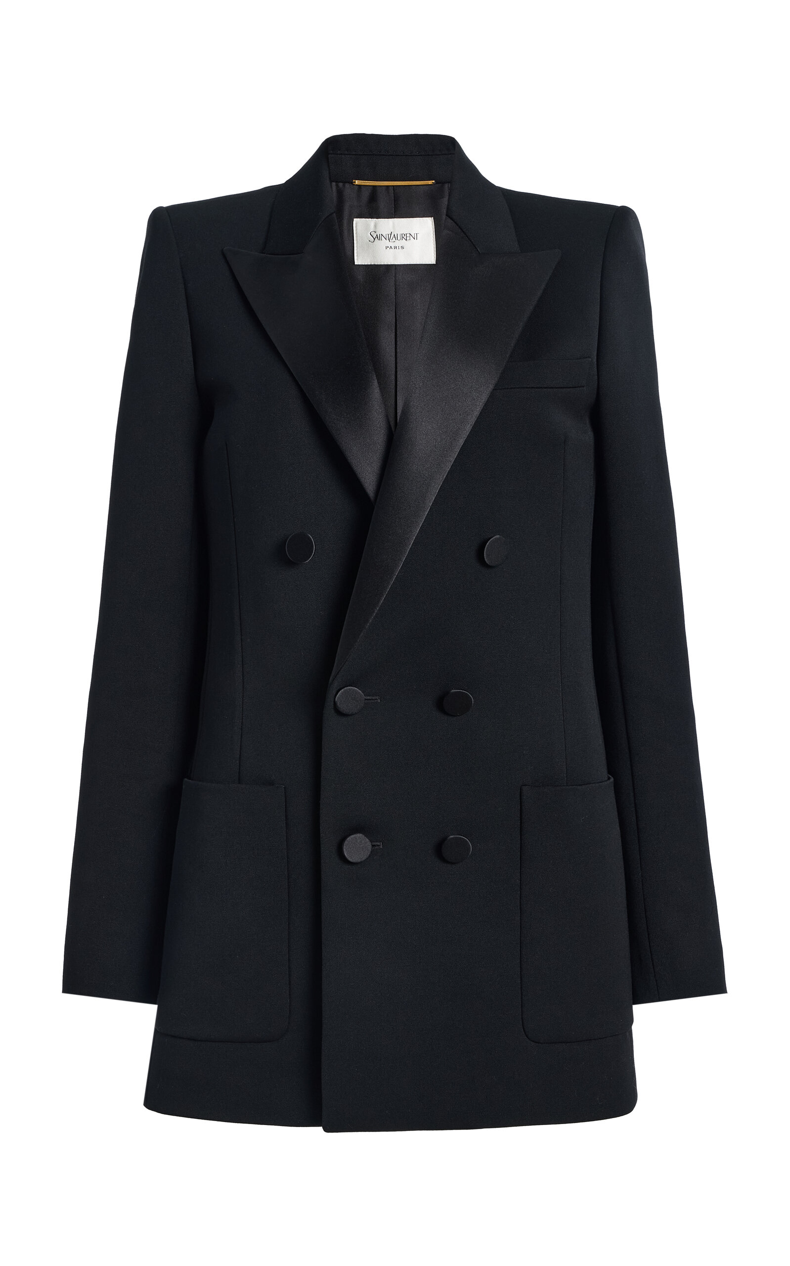 Saint Laurent Double-Breasted Wool Jacket - Moda Operandi