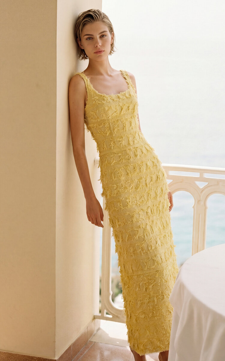 Alexis Berea Textured Midi Dress