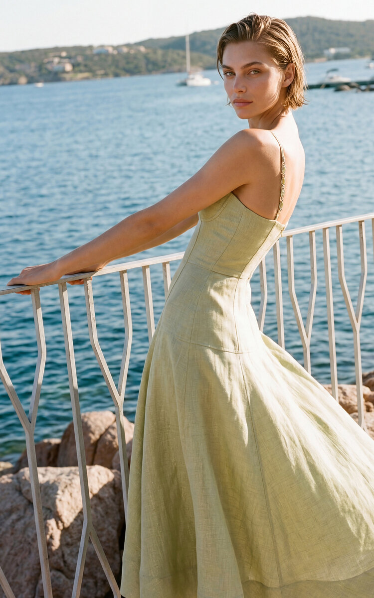 Alexis Virena Tencel-Linen Maxi Dress