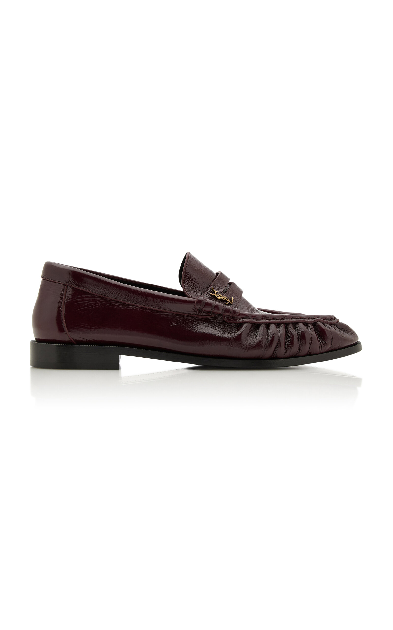 Saint Laurent Le Loafer Supple 15 Mocassins In Burgundy