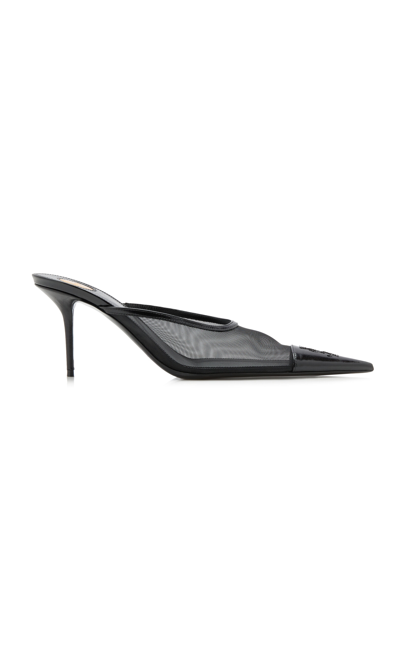 Saint Laurent - Resille Mesh Pumps - Black - IT 38.5 - Moda Operandi
